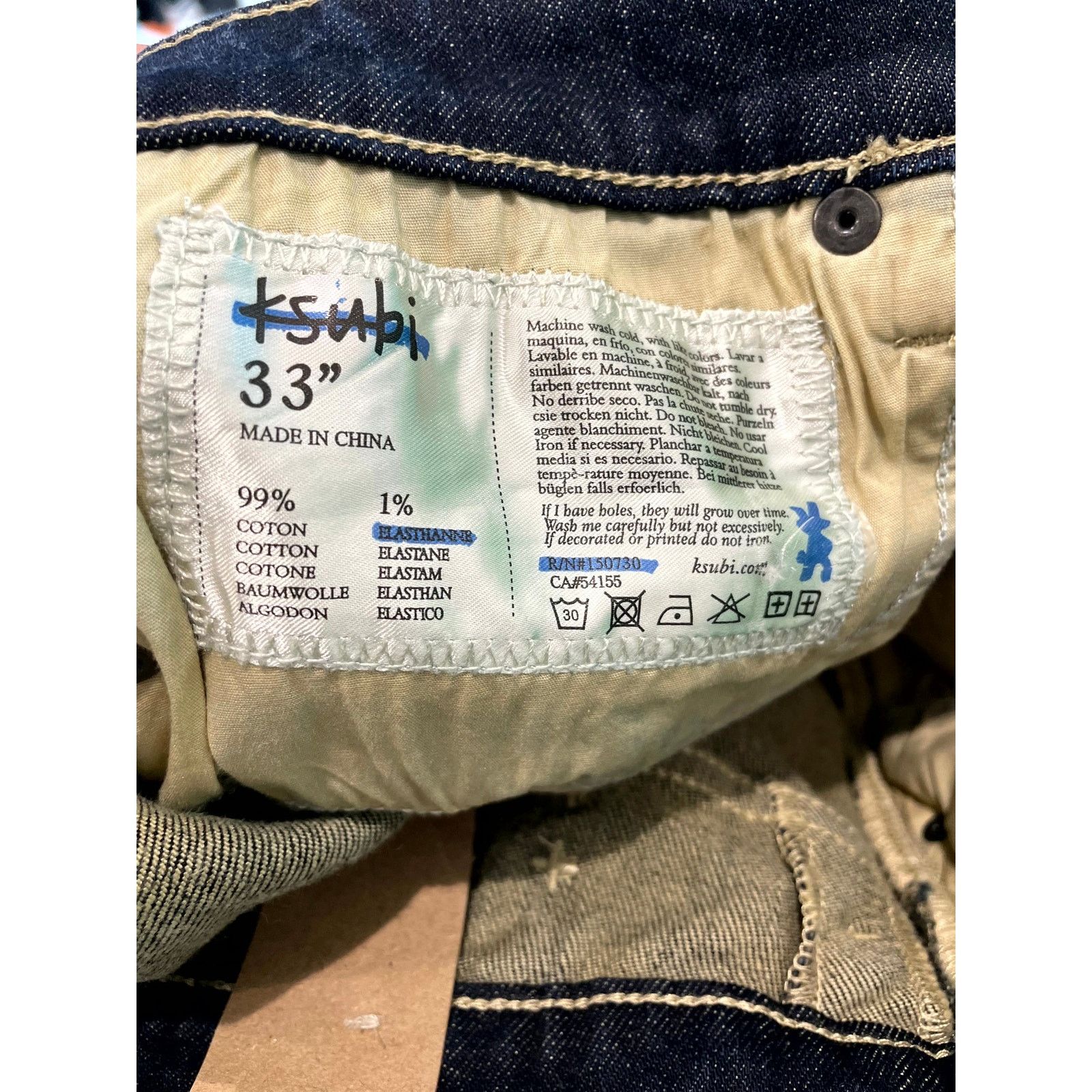 Ksubi Ksubi Dark Wash Jeans Size US 33 - 4 Thumbnail