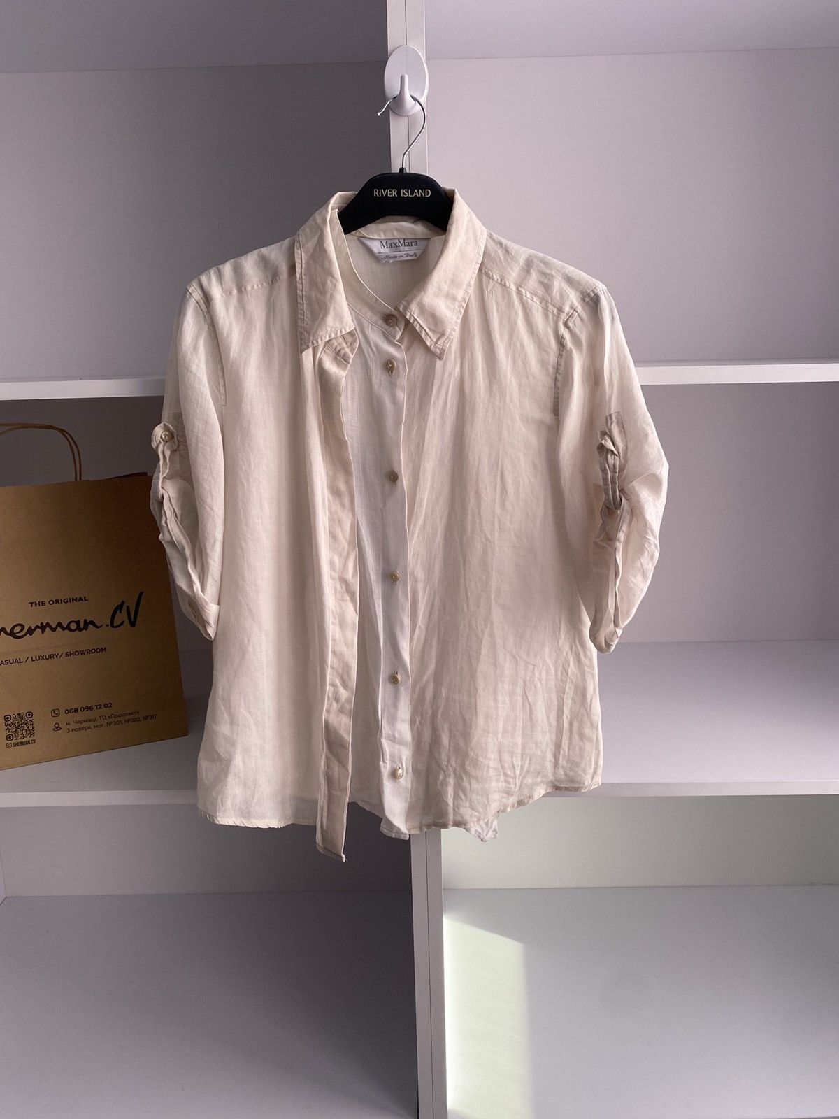 Designer × Max Mara × Vintage Vintage Max Mara Women’s Designer Blouse Size M / US 6-8 / IT 42-44 - 4 Thumbnail