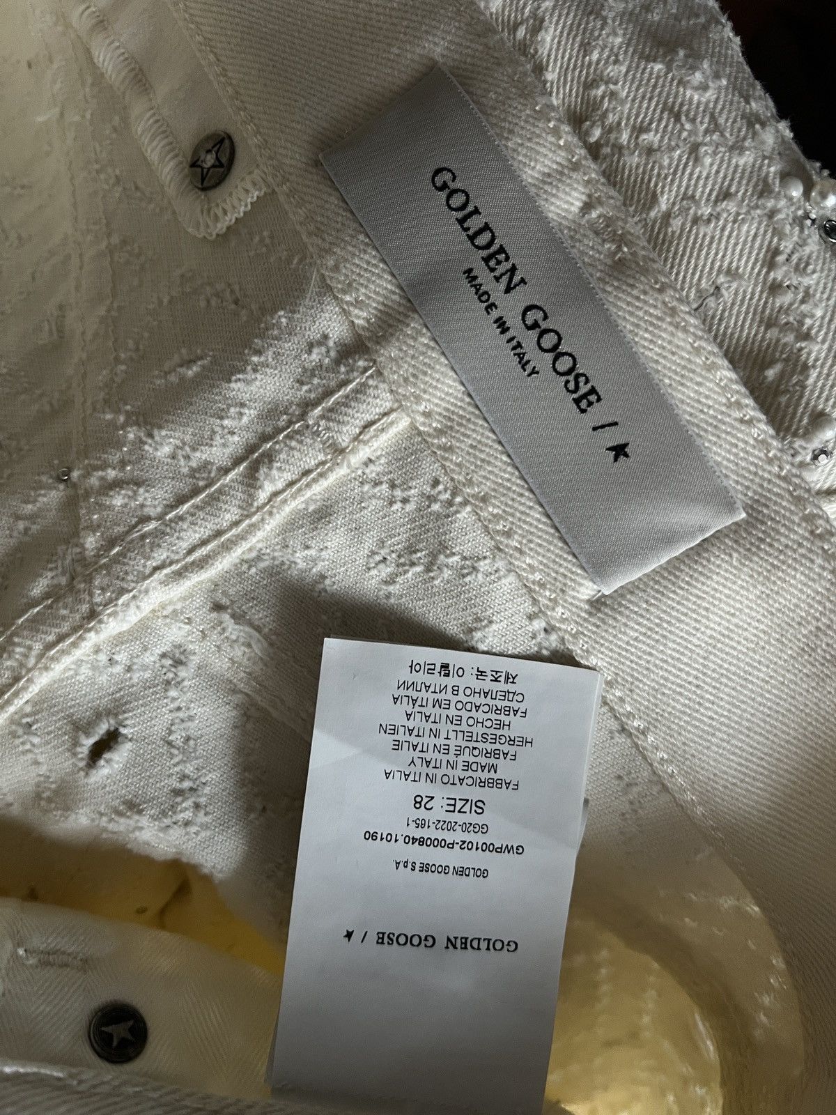 Golden Goose Jean in cotton wide cut golden goose Size 26" / US 2 / IT 38 - 9 Thumbnail