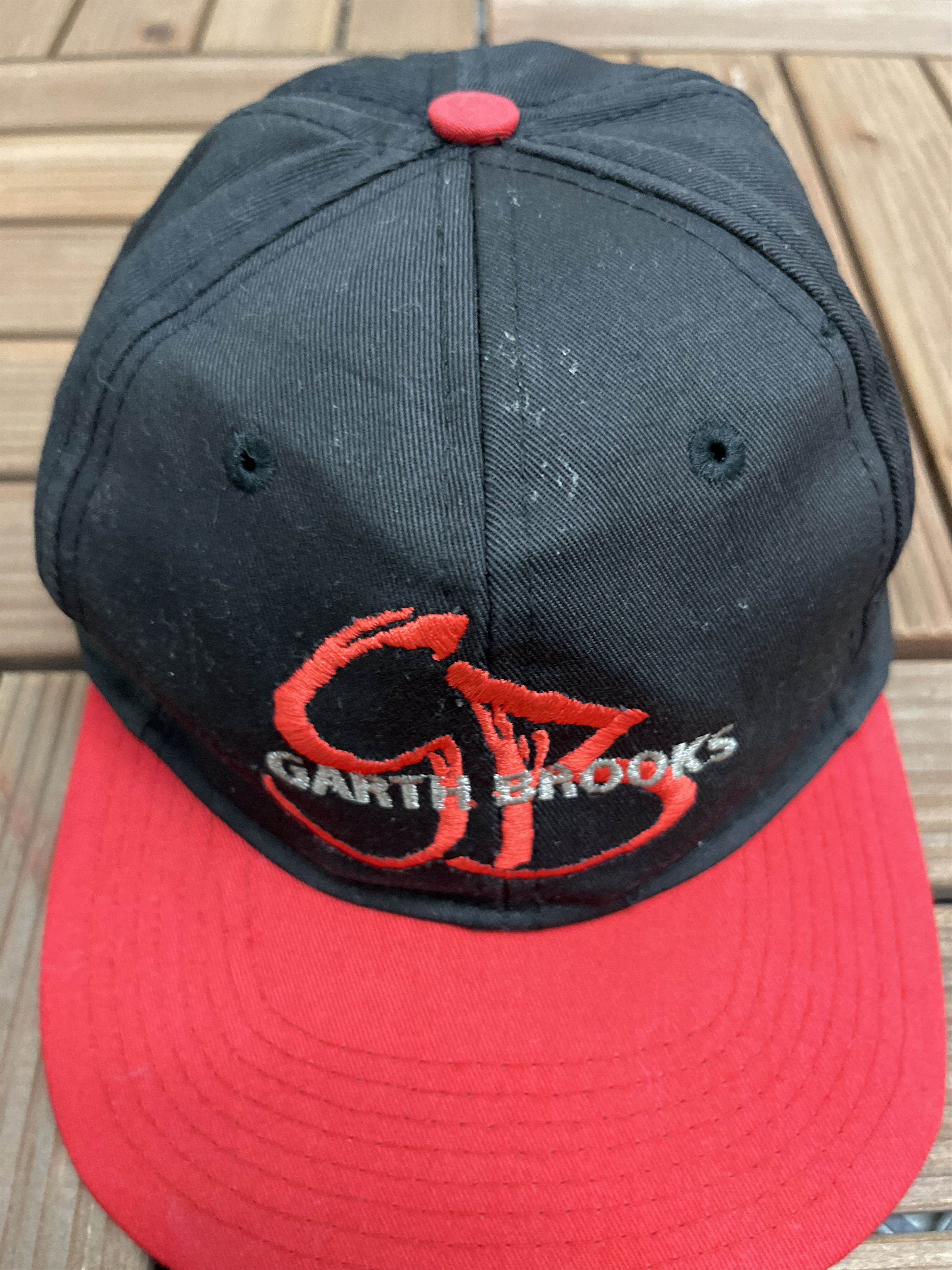 Vintage Garth Brooks You Gotta Believe Vintage Black Snap Back Hat Size ONE SIZE - 3 Thumbnail