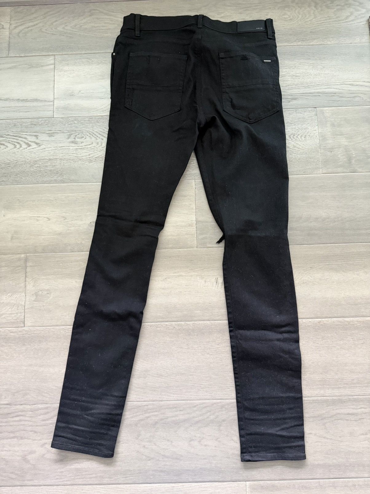 Amiri Amiri skinny stretch jet black jeans size 34 Size US 34 / EU 50 - 2 Thumbnail