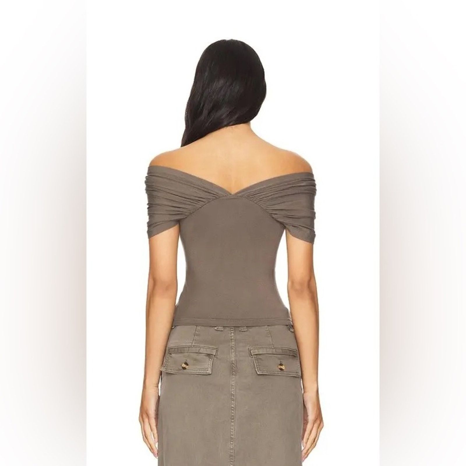 Free People Favorite Daughter “The I’m Evolved” Top- Grey (item #047) Size L / US 10 / IT 46 - 7 Thumbnail