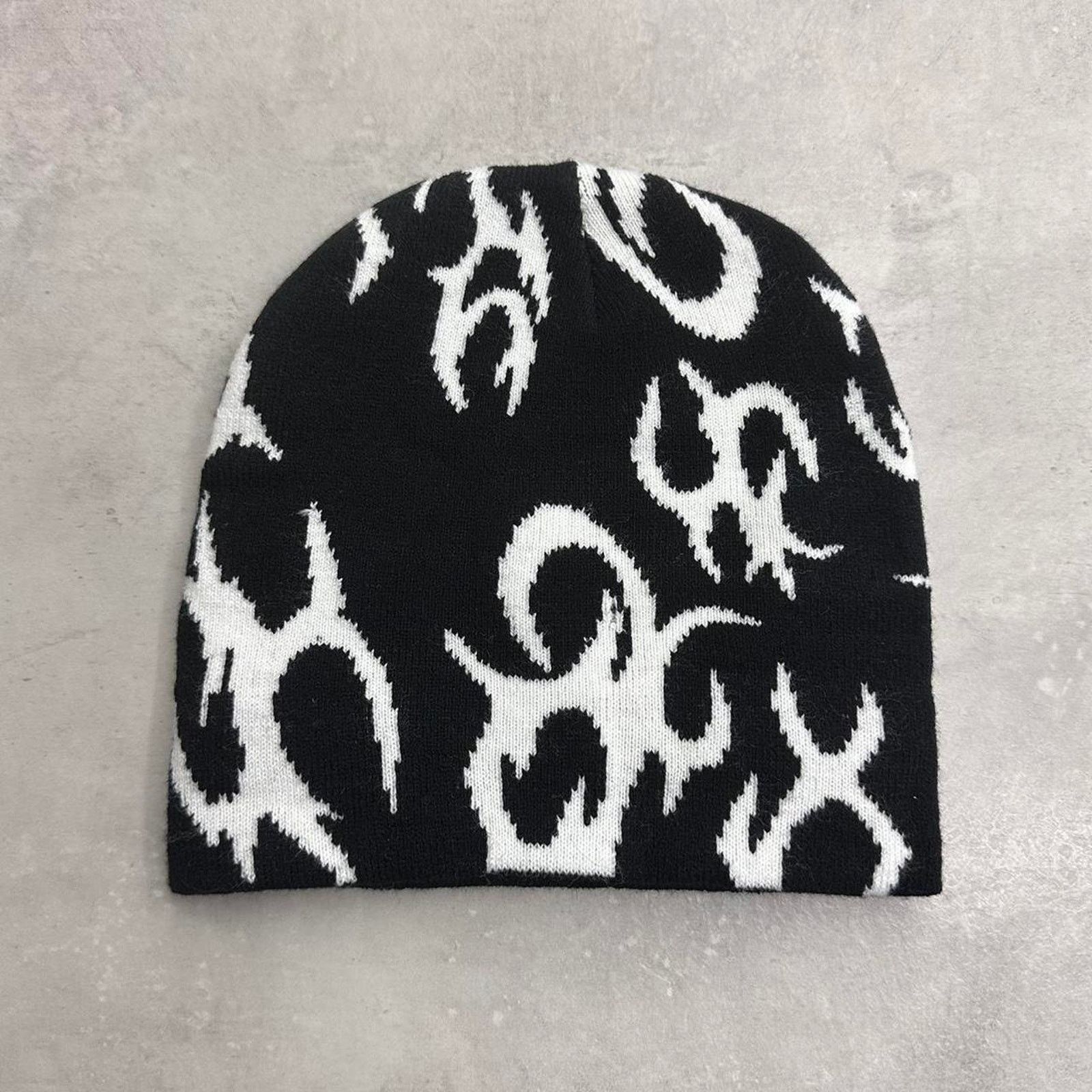 Other Black beanie with unique white WMNS Size ONE SIZE - 1 Thumbnail