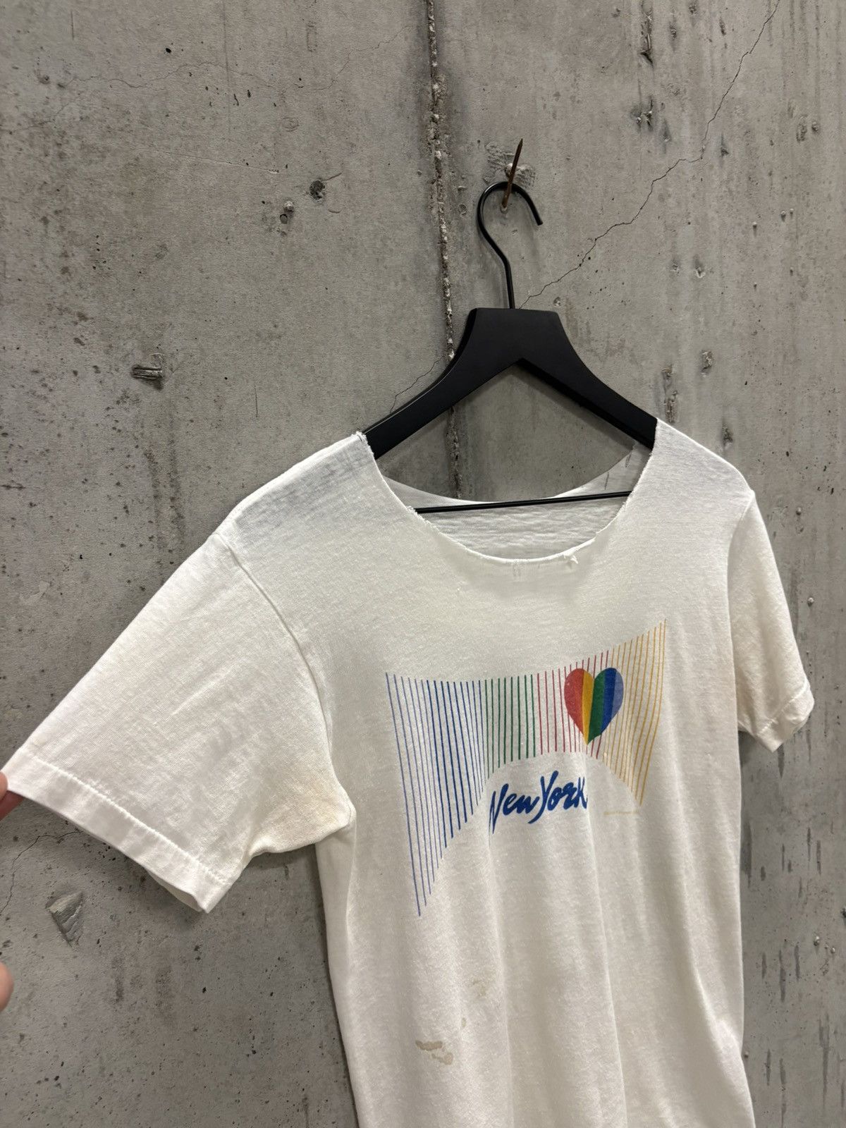 Vintage Vintage NYC Rainbow Shirt Faded Distressed Grunge Band Size US S / EU 44-46 / 1 - 4 Thumbnail