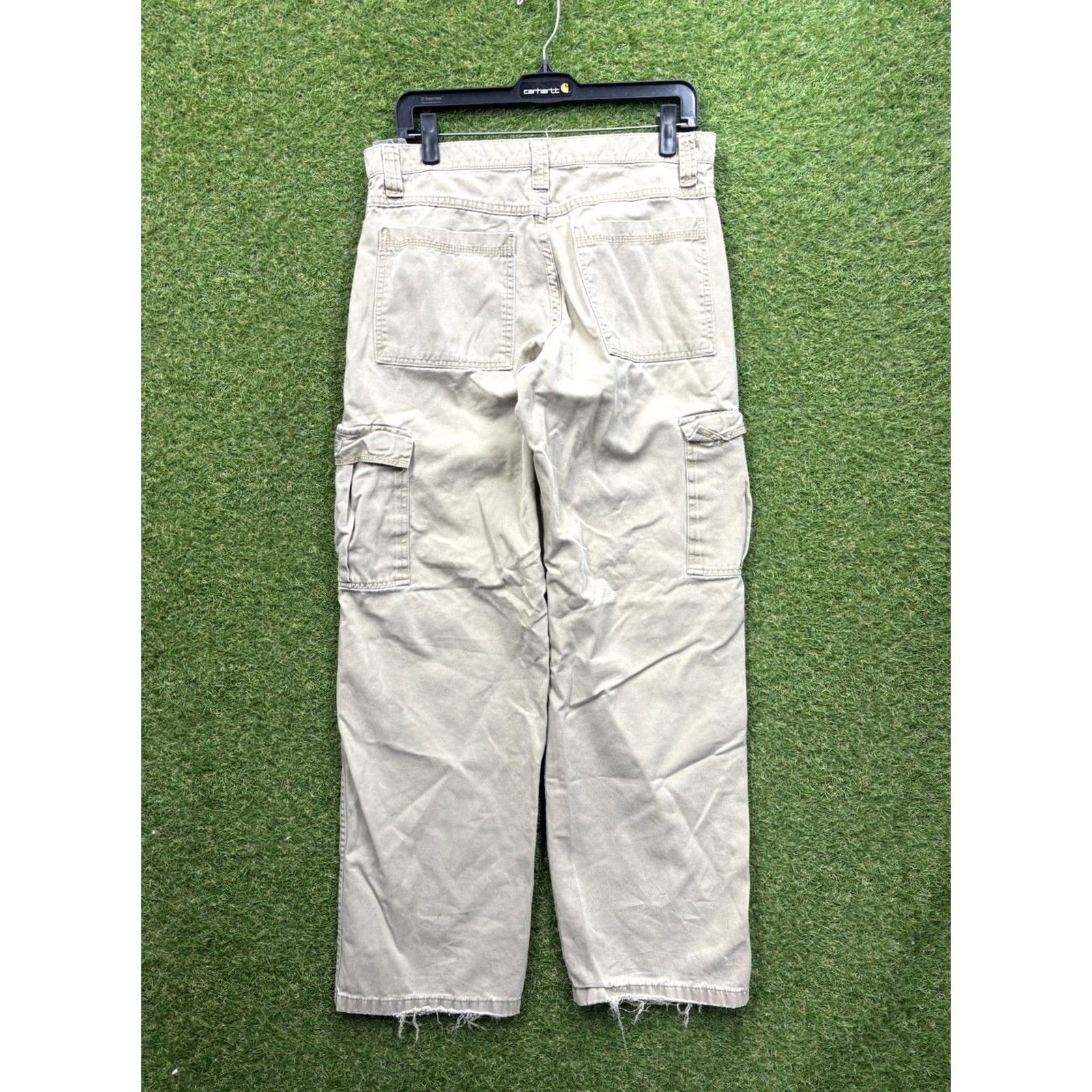 Wrangler Wrangler Cargo Pants Mens 32x32 Khaki Brown 70LEWGR Workwear Canvas Straight Pants Mens Khaki Cargo 32x32 Wrangler Size US 32 / EU 48 - 7 Thumbnail
