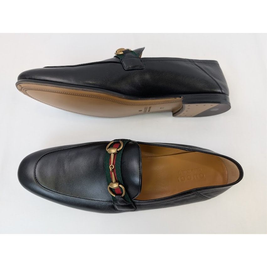 Gucci o1rshd1 Gnello Plonge Leather Loafer Boots in Nero Size US 11.5 / EU 44-45 - 1 Thumbnail
