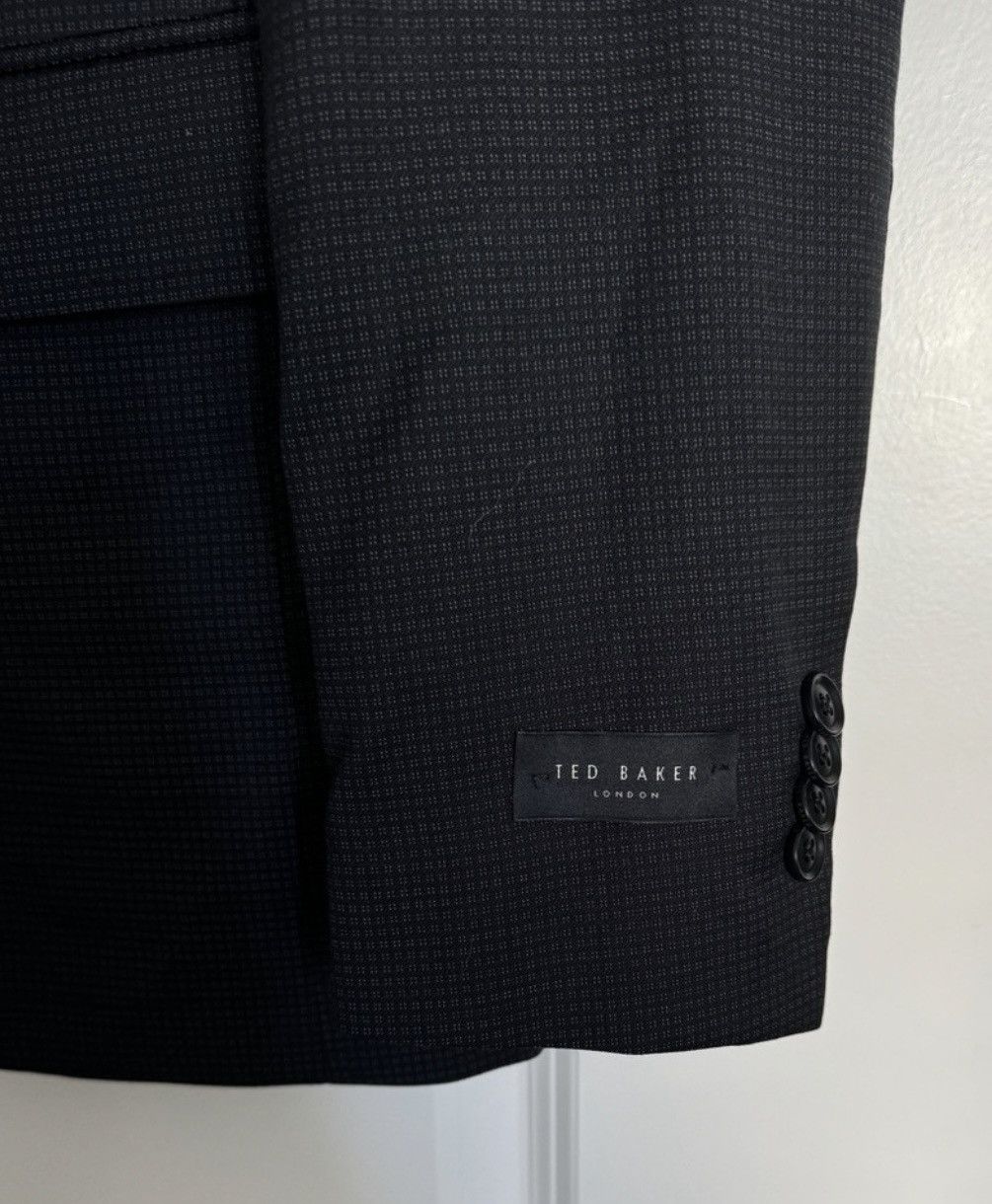 Ted Baker Ted Baker London Robbie Peak Lapel Plaid Wool Blazer Jacket Size 40R - 4 Thumbnail