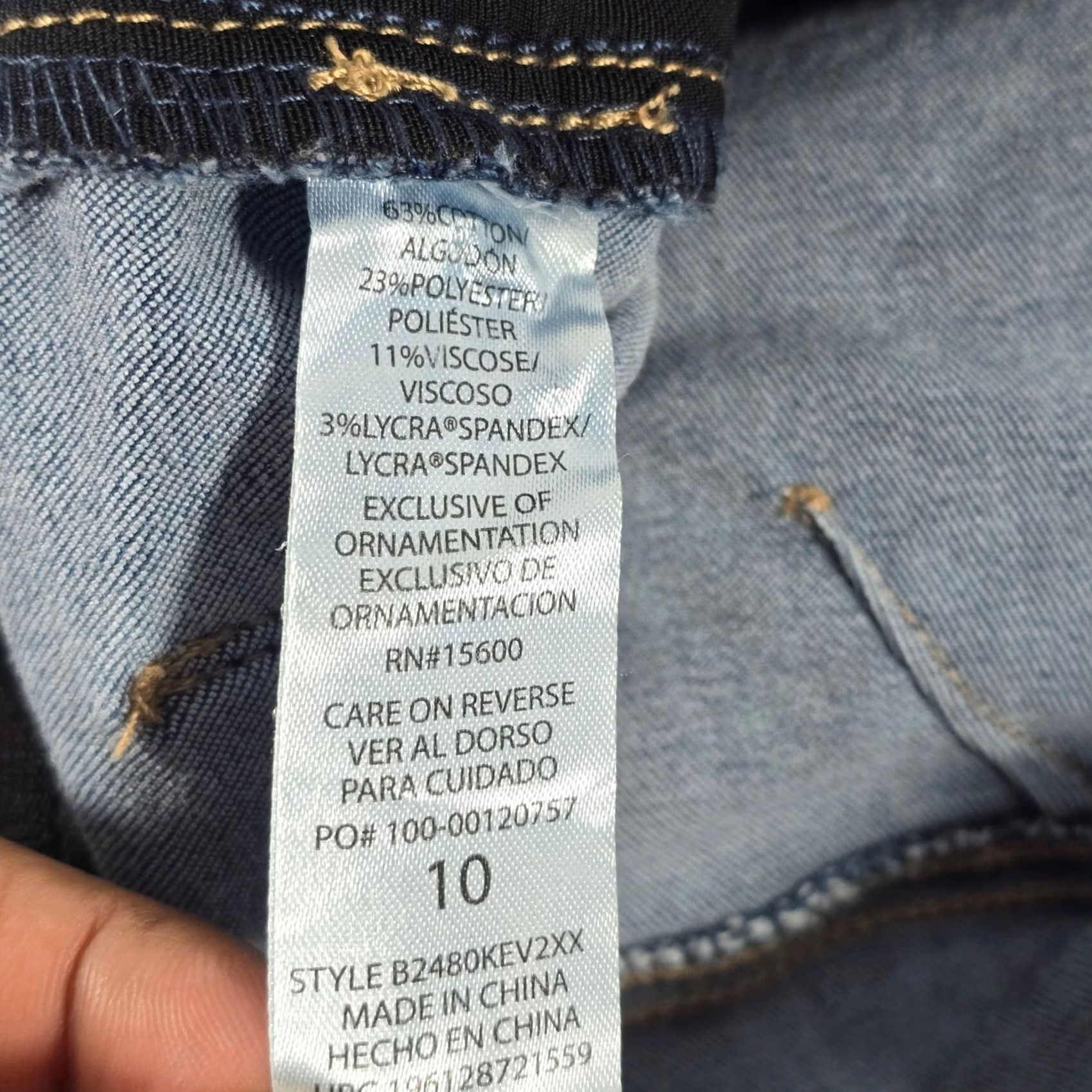 Vintage Democracy Ab Solution flare Leg Jeans Raw Hem Size 10 Size 32" / US 10 / IT 46 - 7 Thumbnail