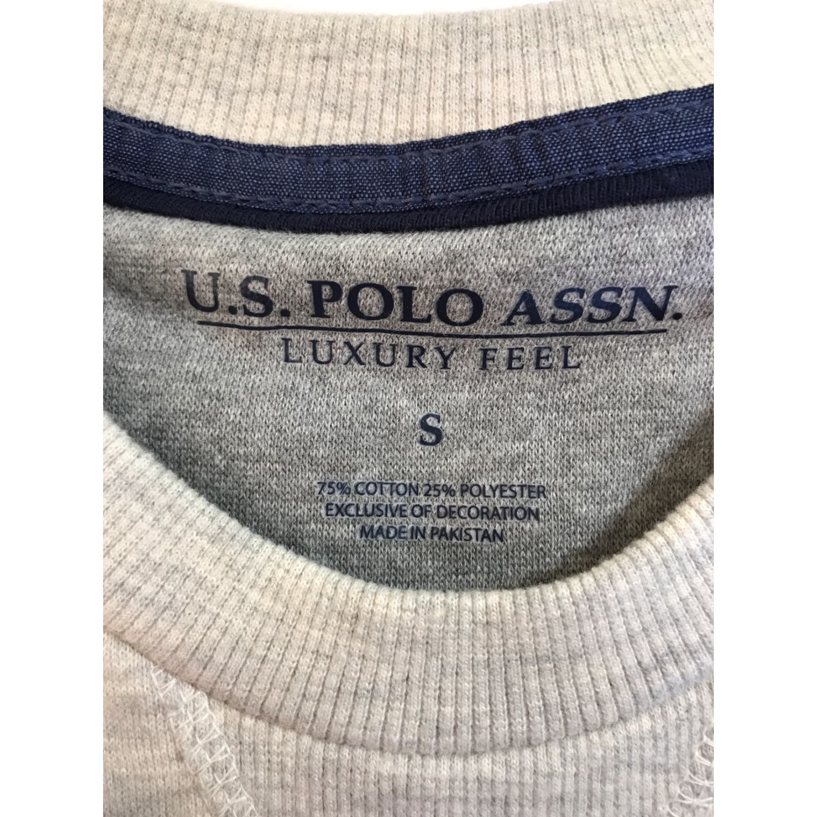 Vintage US Polo Assn Sweatshirt Men's Crew Neck Size S Gray Cotton Blend Lined Logo Embroidered 90s Modern Athleisure Size US S / EU 44-46 / 1 - 2 Thumbnail