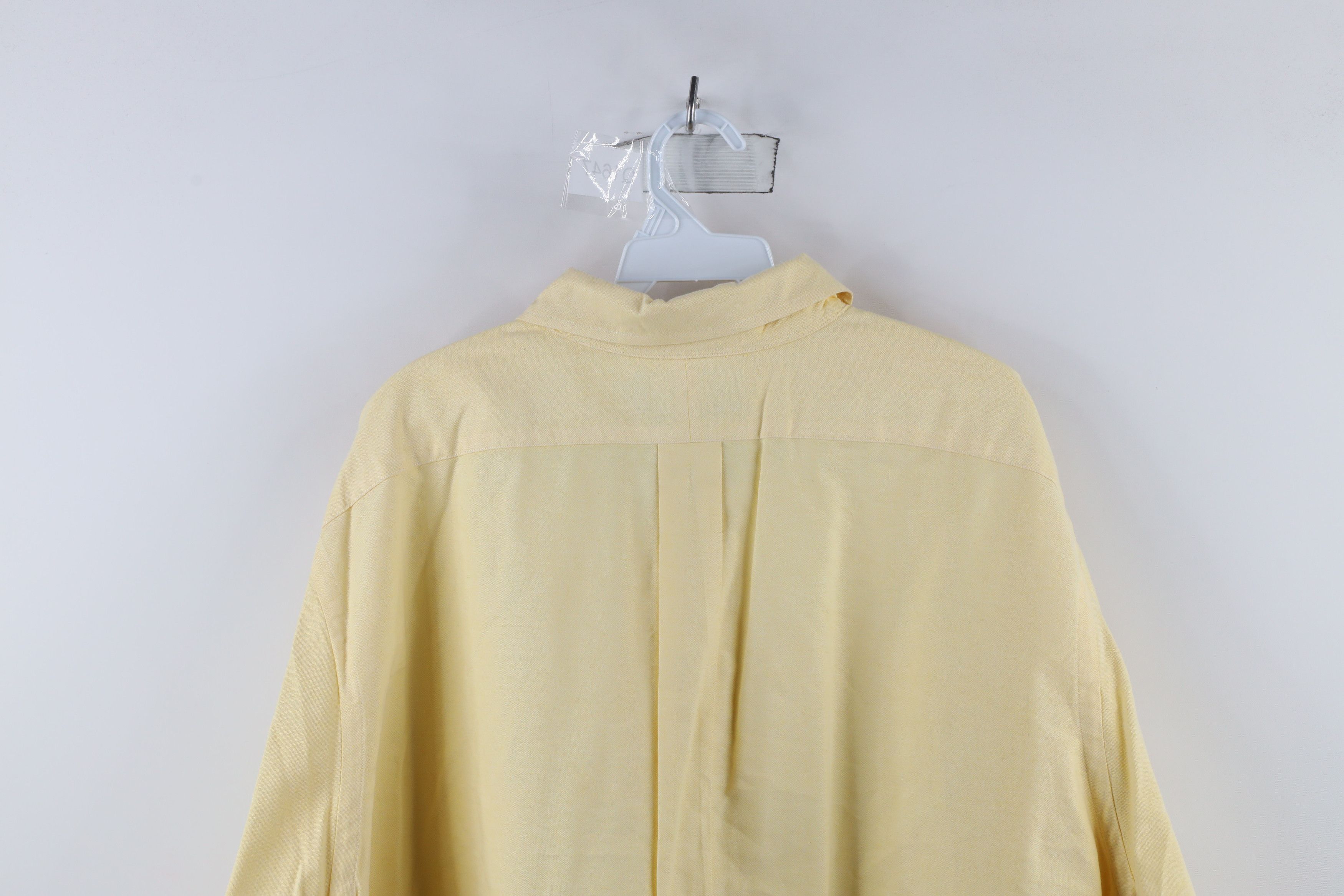 Ralph Lauren × Vintage Vintage 90s Ralph Lauren Oxford Button Down Shirt Yellow Size US L / EU 52-54 / 3 - 13 Thumbnail