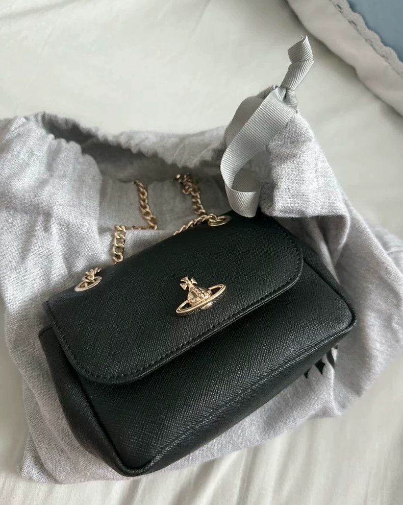 Vivienne Westwood Vivienne Westwood size os Earth Logo Snap-On Shoulder Bag w Size ONE SIZE - 7 Thumbnail