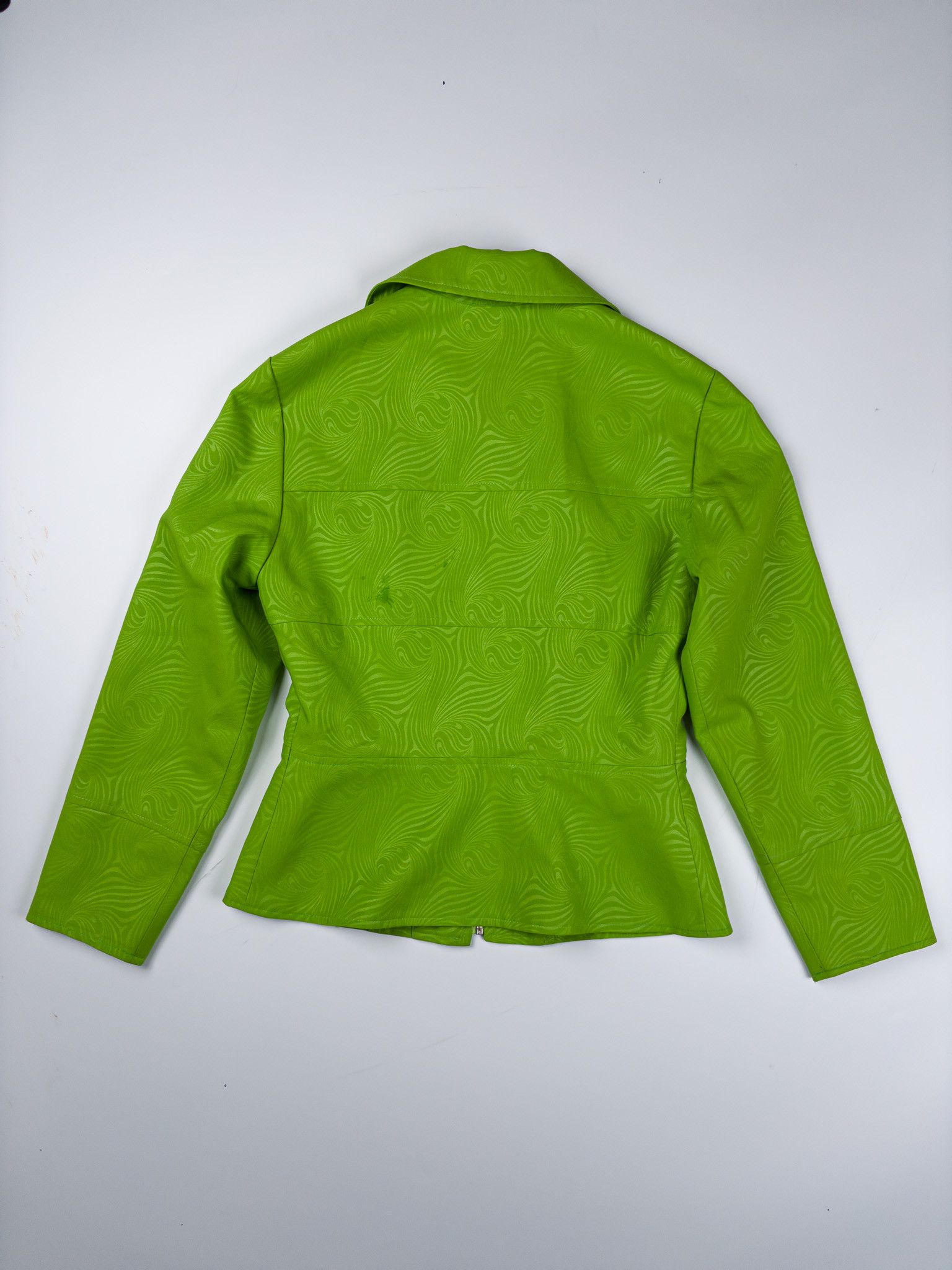 Versace Versace Jeans Couture Lime Green Swirl Jacket - Size S Size S / US 4 / IT 40 - 2 Thumbnail