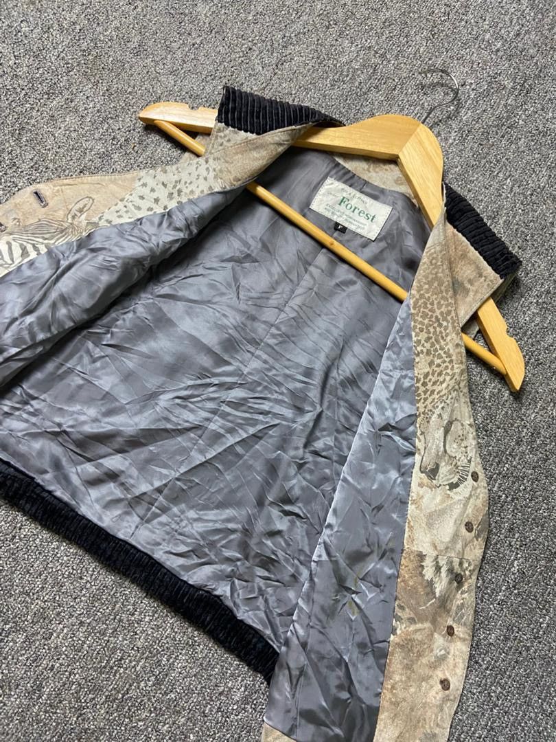 Japanese Brand Forest Brand Safari Printed Fur & Leather Vest (187) Size US XXS / EU 40 - 6 Thumbnail