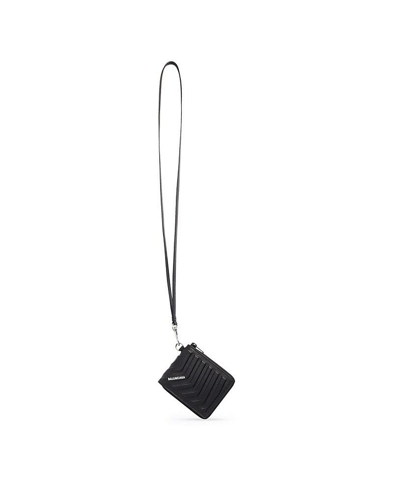 Balenciaga o1srvl11e0526 Size: OS / Car Small Wallet With Strap Black Size ONE SIZE - 1 Preview