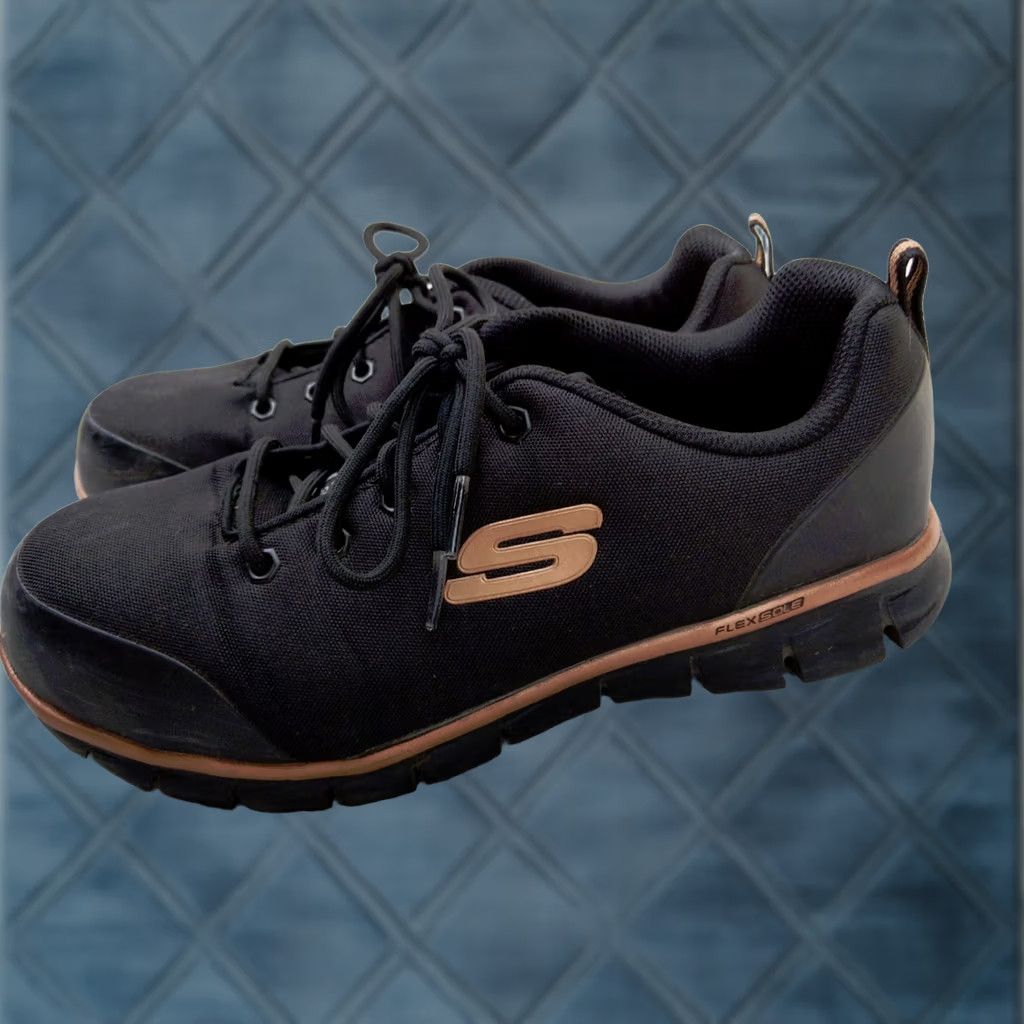SKECHERS Skechers Womens 11 41 Black Safety Toe Slip Resistant Work 108003 F2412 Size ONE SIZE - 1 Thumbnail