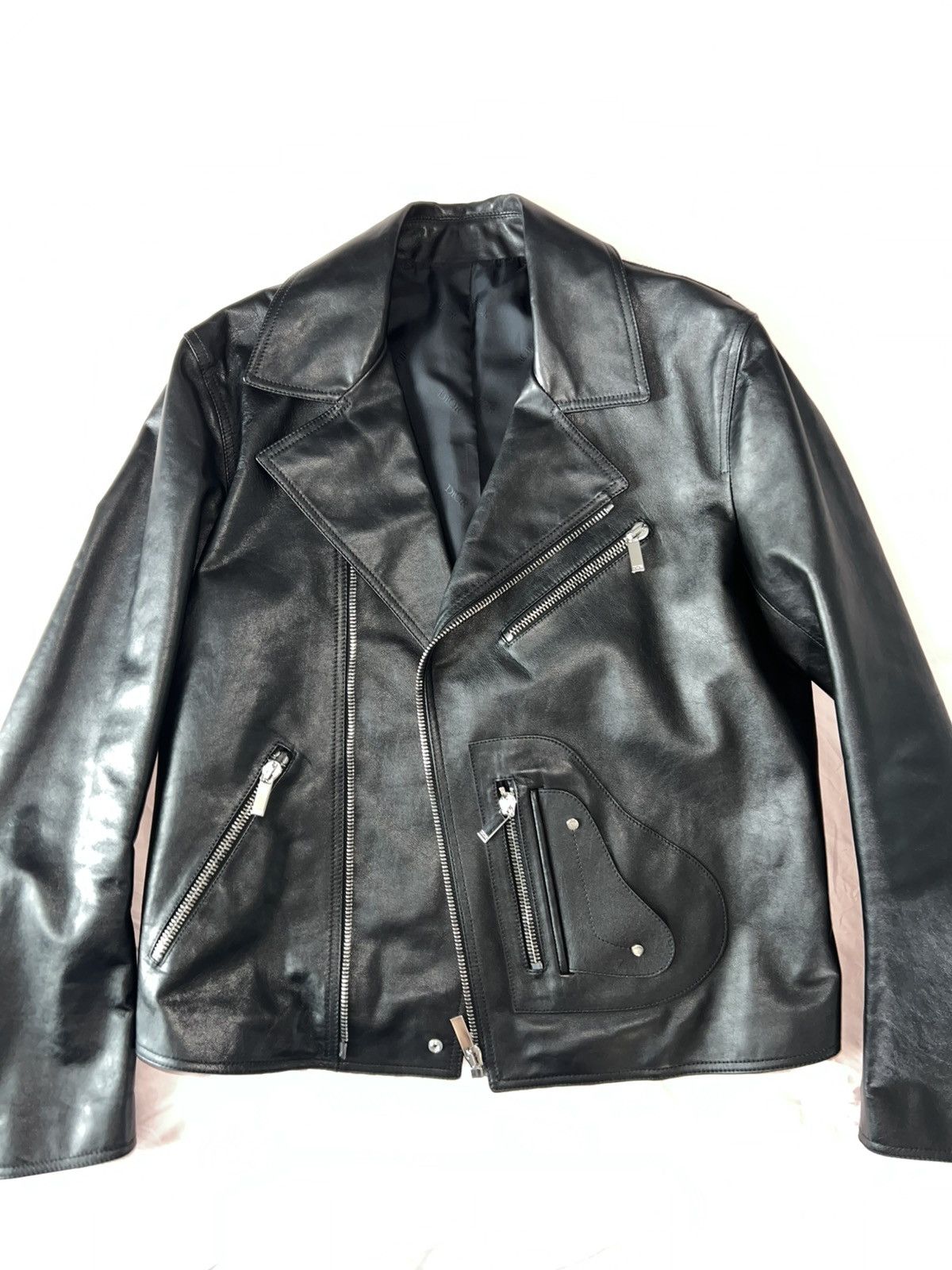 Dior Dior Motorcycle Saddle Leather Jacket Size US M / EU 48-50 / 2 - 7 Thumbnail