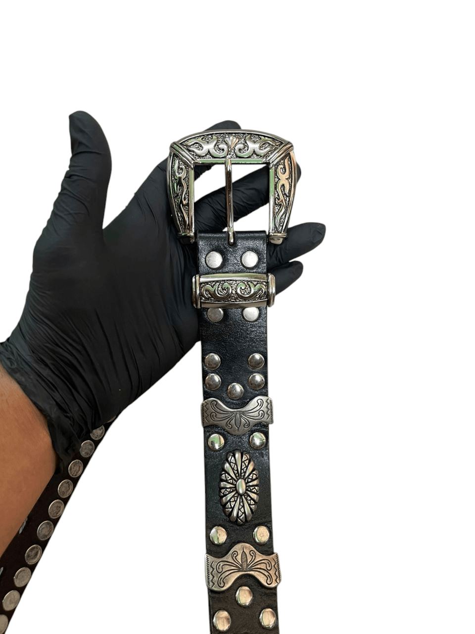 Tornado Mart Vintage Y2K Tornado Mart Studded Leather Belt Size ONE SIZE - 10 Thumbnail