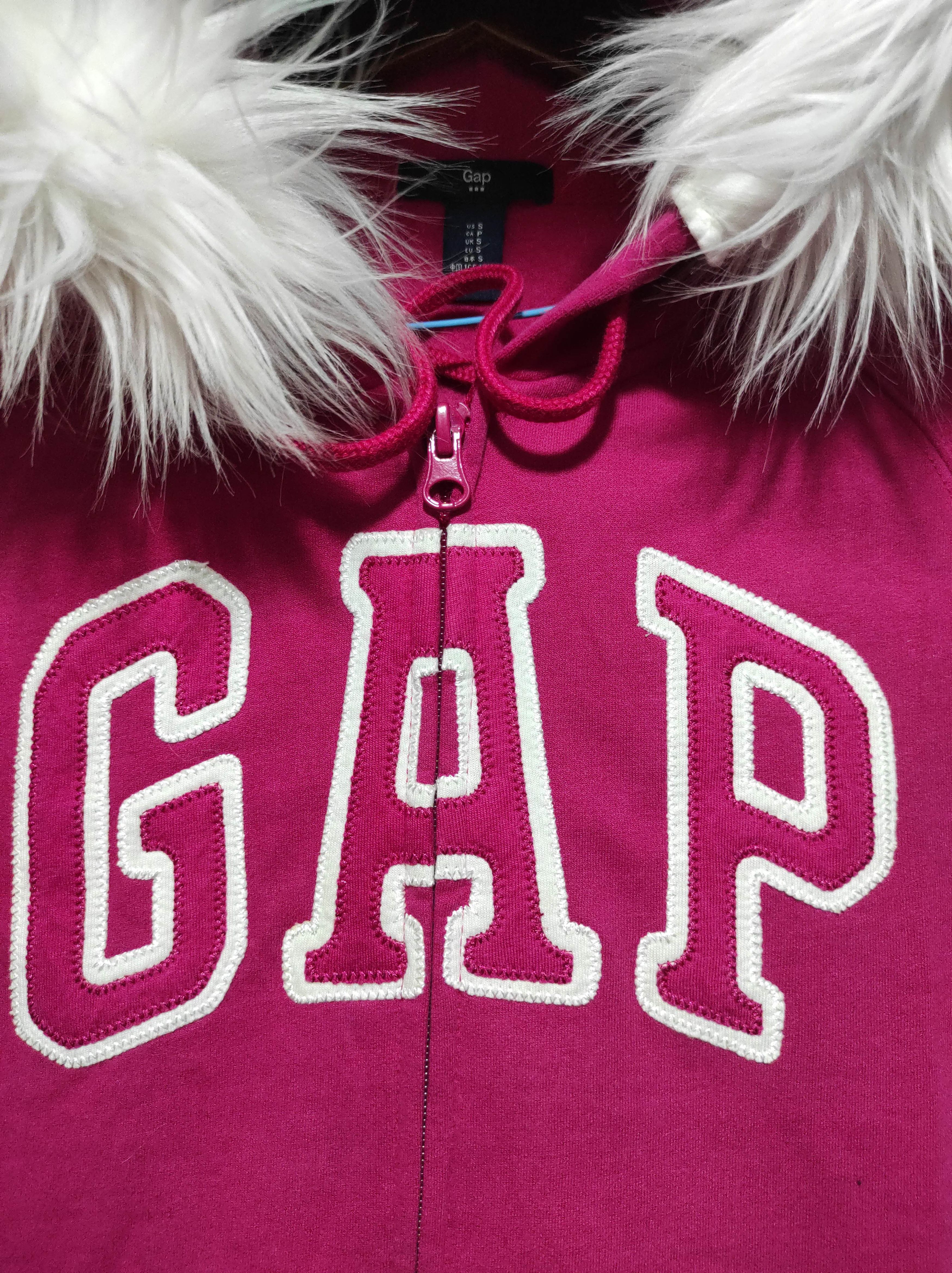 Gap GAP Pink Zip Fur Hoodie IfSixWasNine LGB style Size XS / US 0-2 / IT 36-38 - 4 Thumbnail
