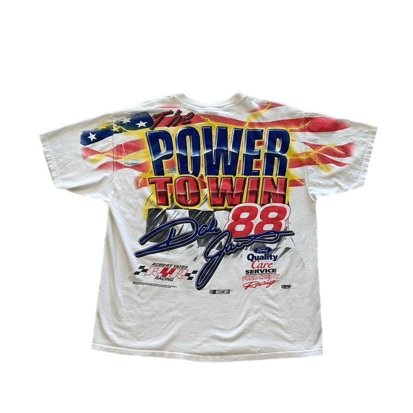 Chase Authentics Vintage 2002 Dale Jarrett #88 NASCAR “The Driver Within” TEE Size US XL / EU 56 / 4 - 2 Thumbnail