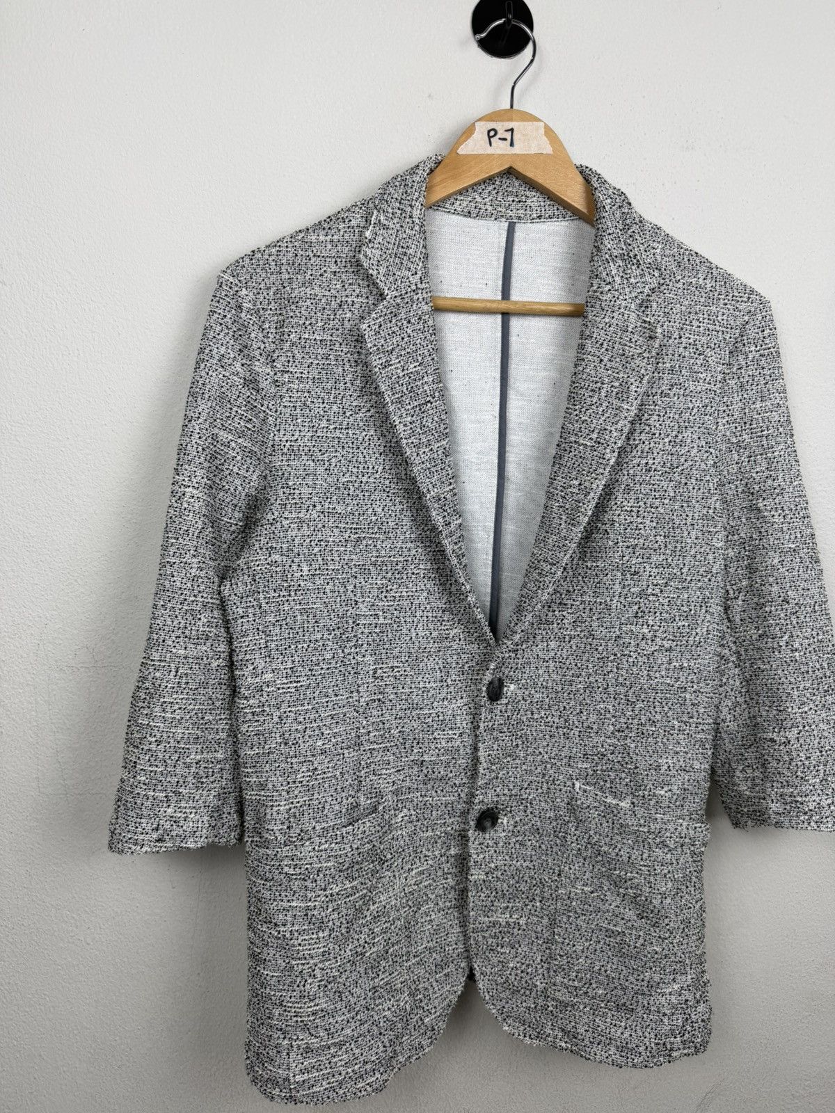 Tornado Mart Zero by Tornado Mart Men's Knit Tweed Blazer Size US L / EU 52-54 / 3 - 2 Thumbnail