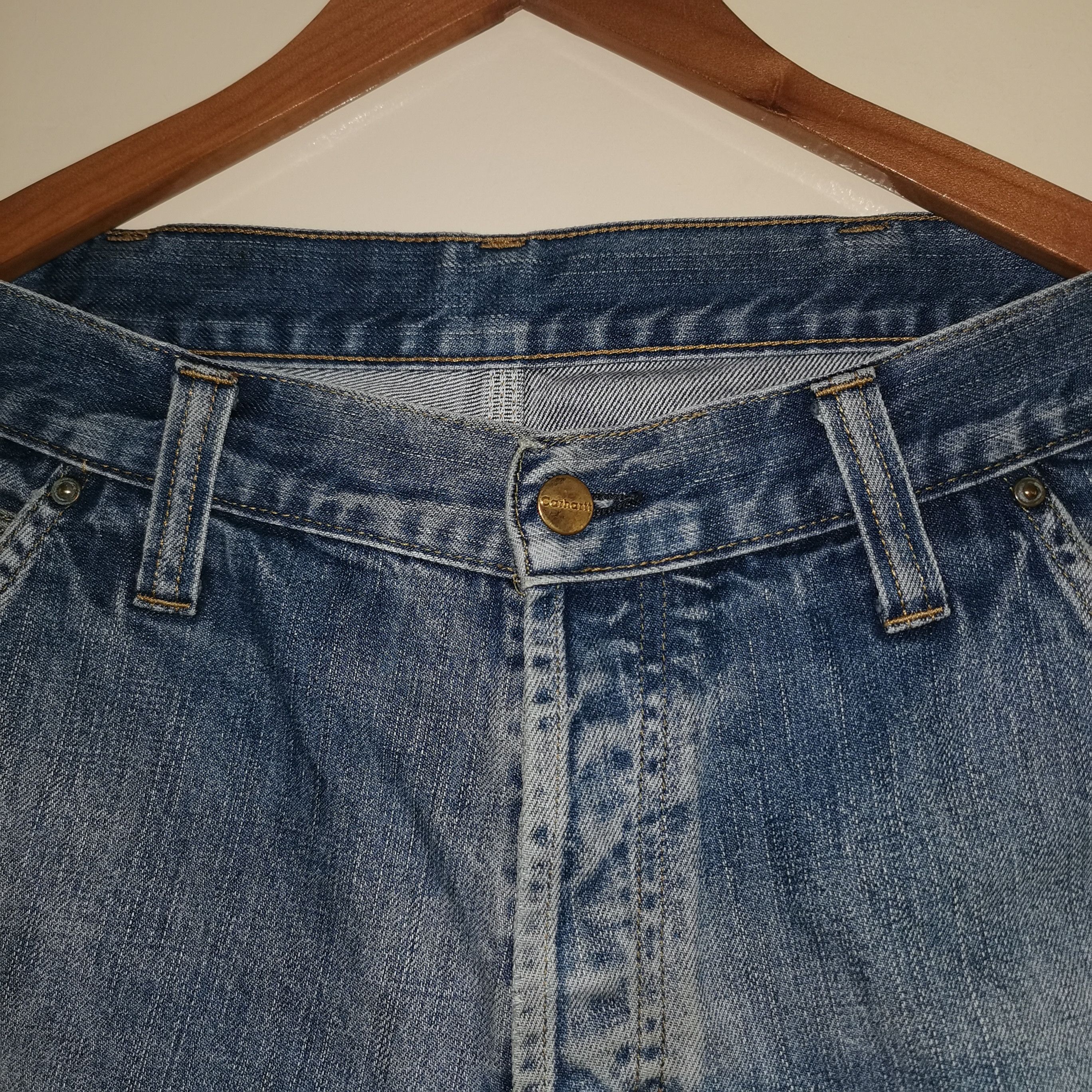 Carhartt × Vintage Pant carhartt vintage 90s double knee jeans Size US 34 / EU 50 - 6 Thumbnail