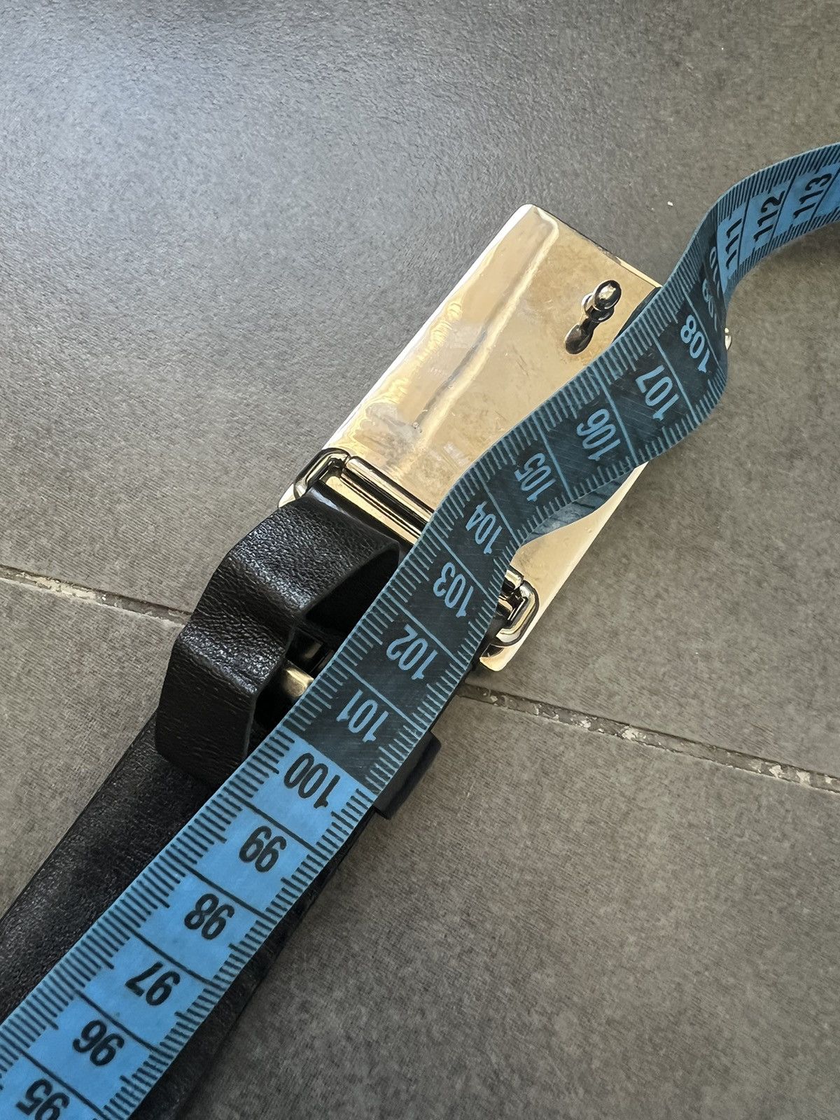 Prada Prada Vintage 00s Miu Miu Leather Logo Metal Buckle Y2K Belt Size ONE SIZE - 11 Thumbnail
