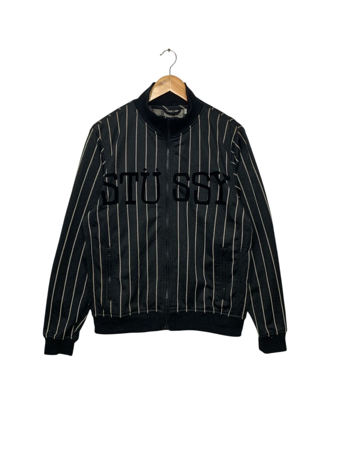 Stussy Very Rare‼️Stussy Spellout Full Zipper Down Sweater Size US M / EU 48-50 / 2 - 1 Thumbnail