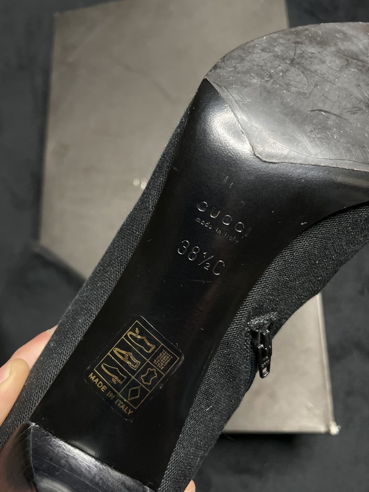 Gucci Gucci Black Knee High Boots Size 38,5 Size US 8.5 / IT 38.5 - 7 Thumbnail