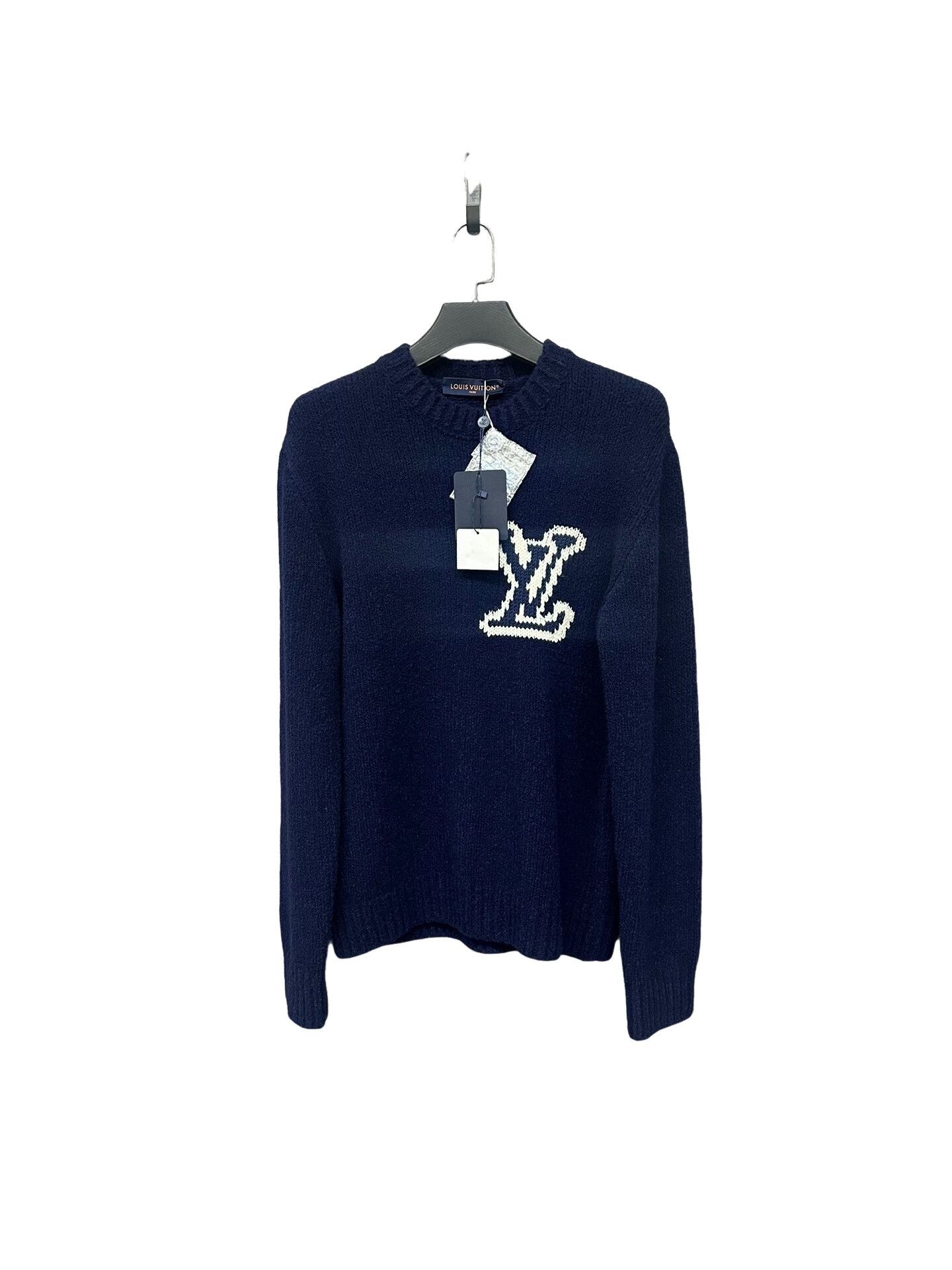 Louis Vuitton Louis Vuitton LV Logo Intarsia Sweater US M Size US M / EU 48-50 / 2 - 1 Thumbnail