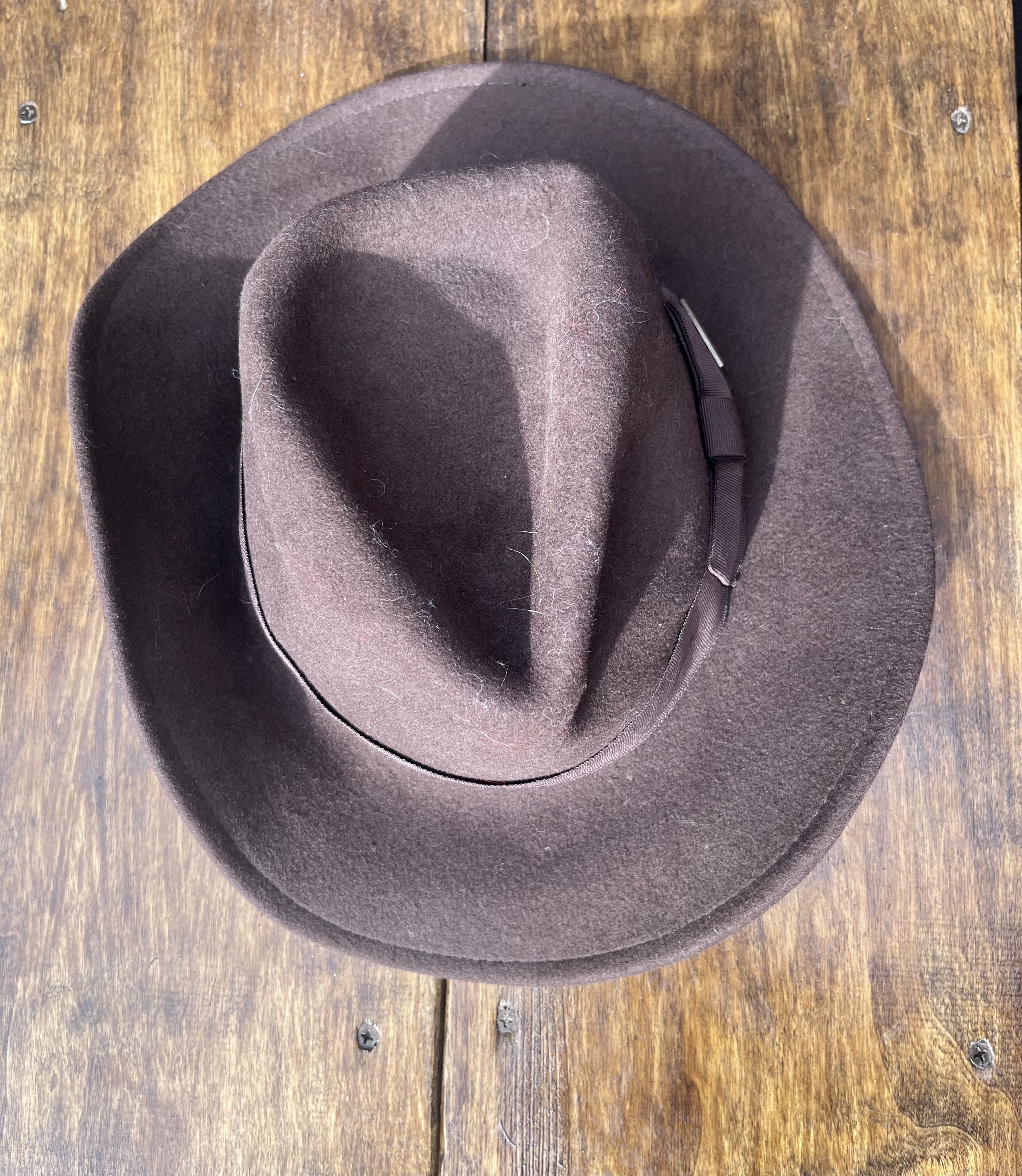 Cowboy Equipment Vintage Cowboy Wool Hat Indiana Jones Men’s Size OS Size ONE SIZE - 6 Thumbnail