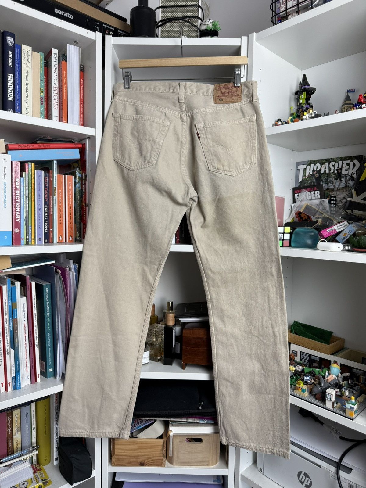Levi's × Vintage Vintage 90s Levi’s 501 beige denim pants 33x30 streetwear y2k Size US 33 - 1 Thumbnail