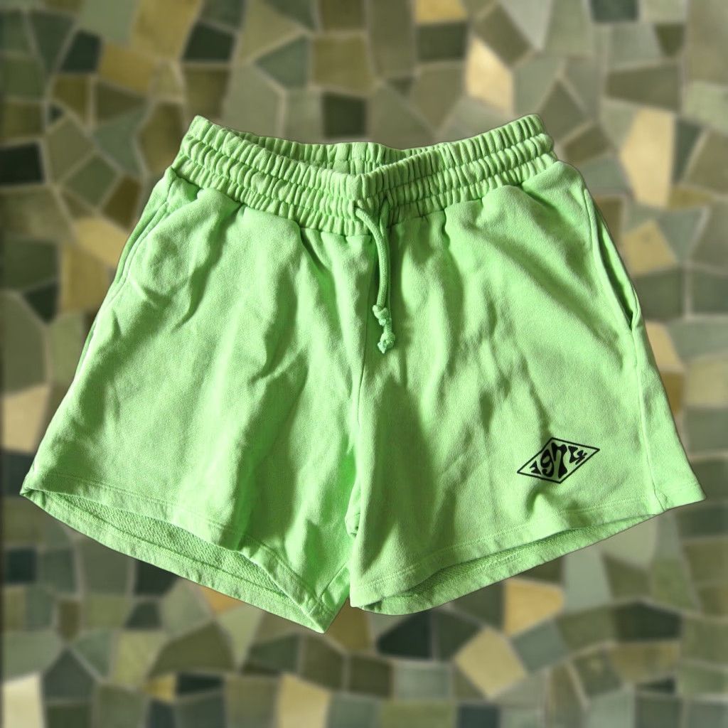 Topshop Topshop 100% Cotton Lime Green 1974 High Rise Gym Pocket Short Women M 8-10 Size 30" / US 8 / IT 44 - 1 Thumbnail