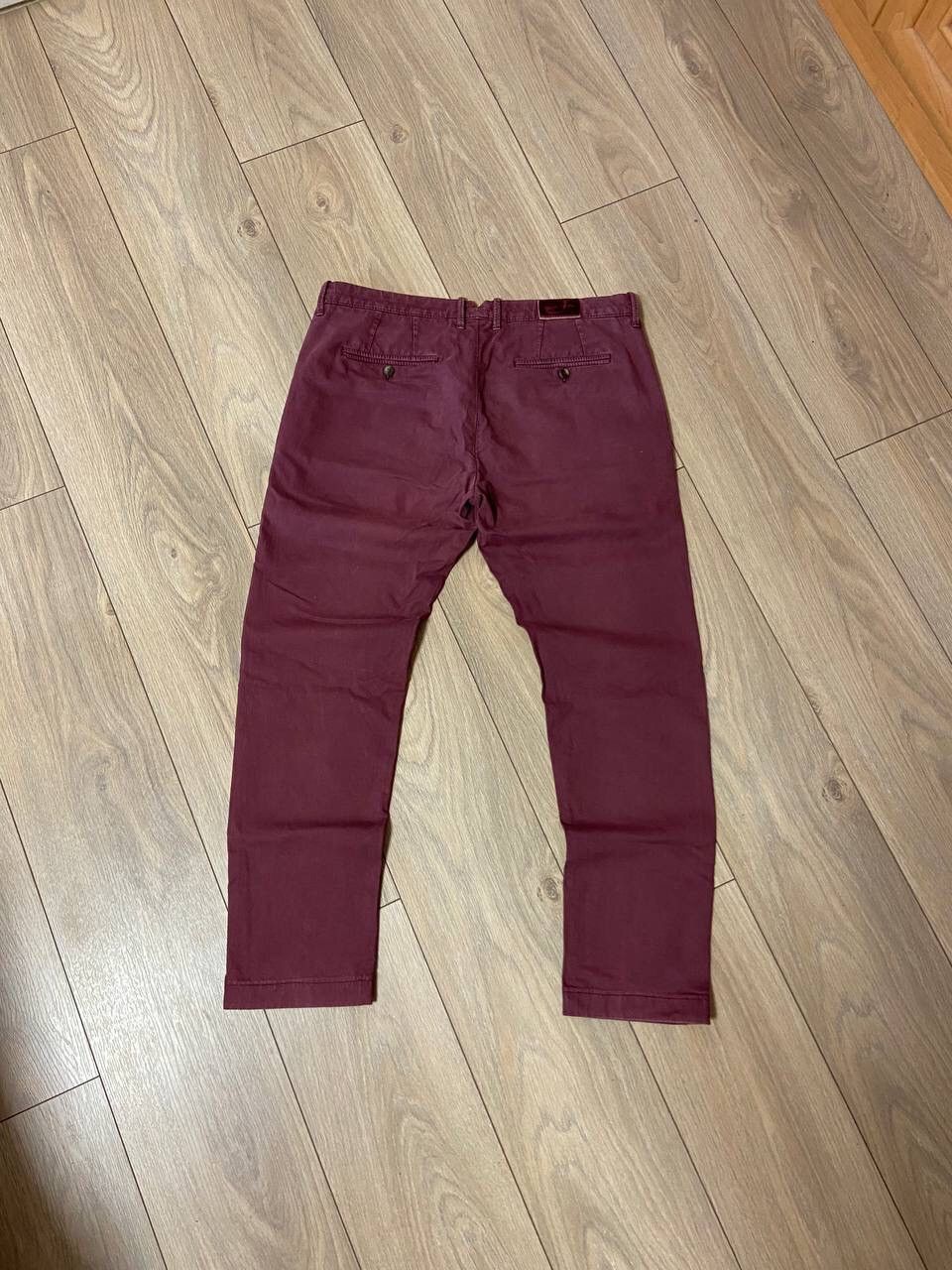 Jacob Cohen Jacob Cohen Light Washed Burgundy Bobby Model Pants Size US 35 - 3 Thumbnail