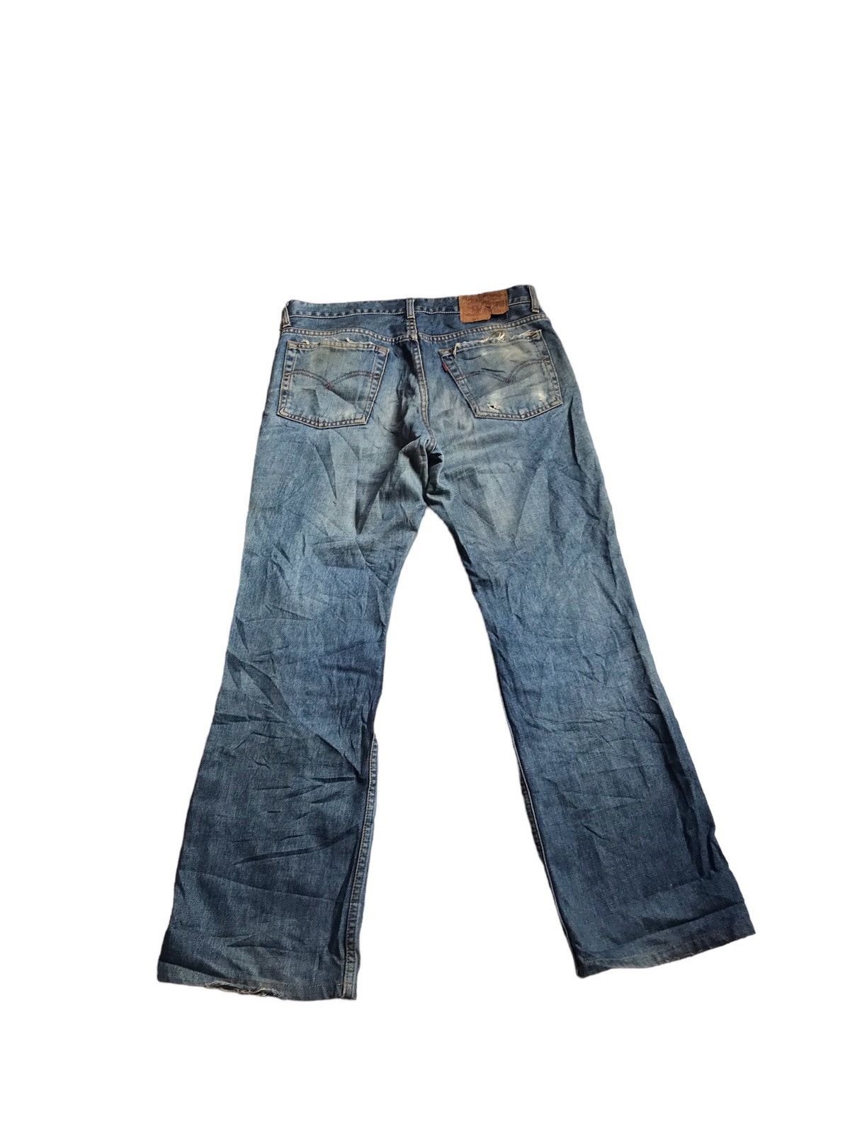If Six Was Nine VINTAGE LEVIS DISTRESSED DENIM GRUNGE KURT COBAIN STRAIGHTCT Size US 34 / EU 50 - 5 Thumbnail