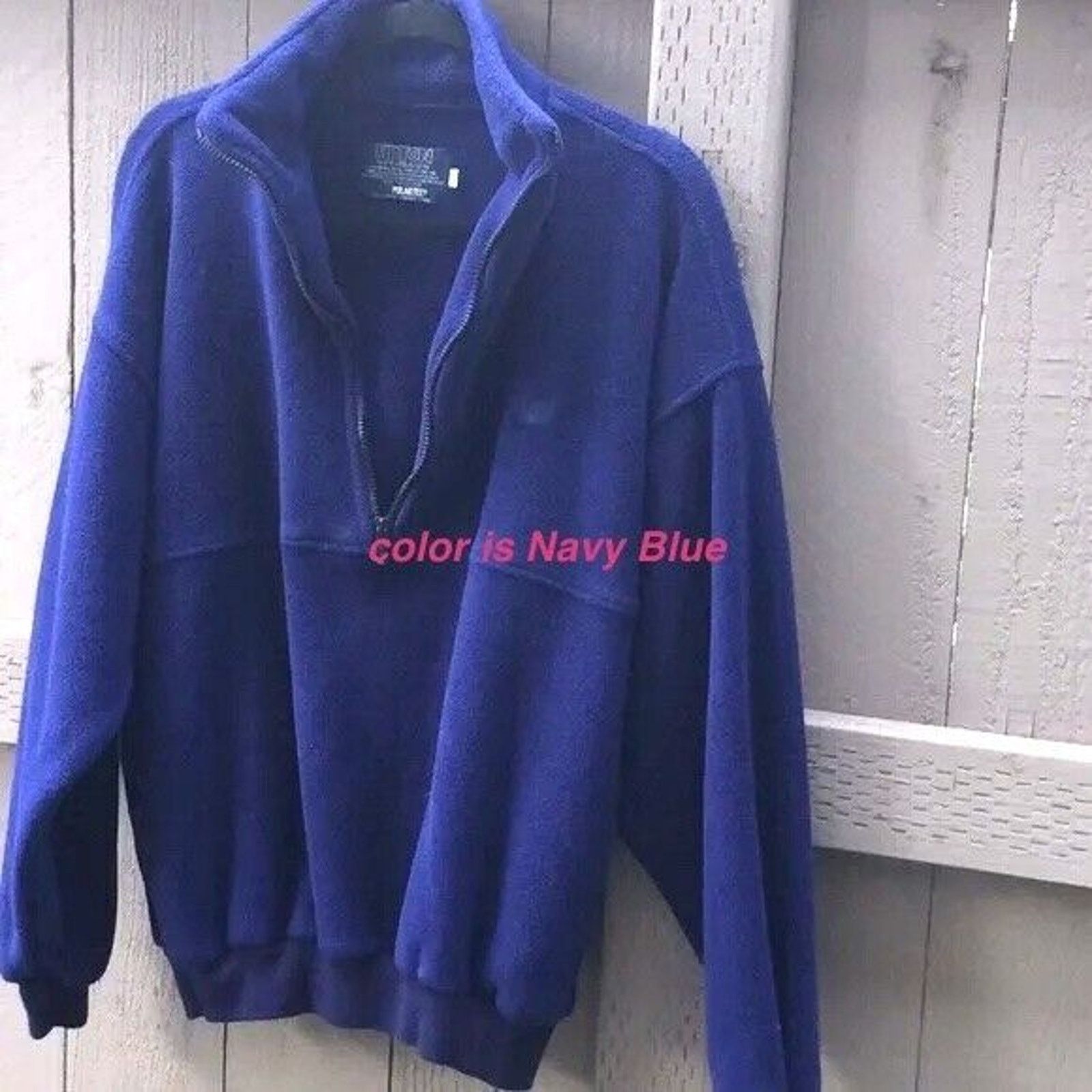 Other Fleece Sherpa Men’s Jacket Navy Blue 100% Polyester Sz-Large Size US L / EU 52-54 / 3 - 1 Thumbnail