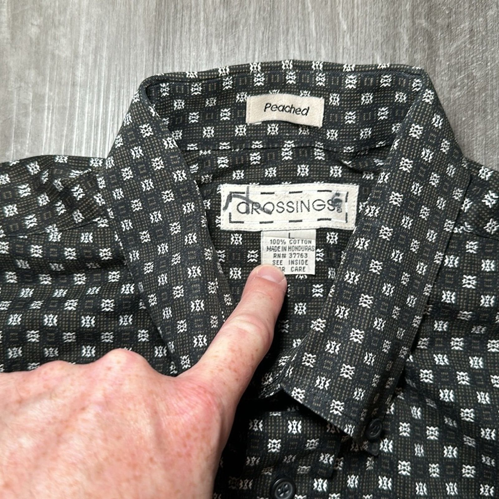 Other Crossings Peached Long Sleeve Button Down - Large Size US L / EU 52-54 / 3 - 6 Thumbnail