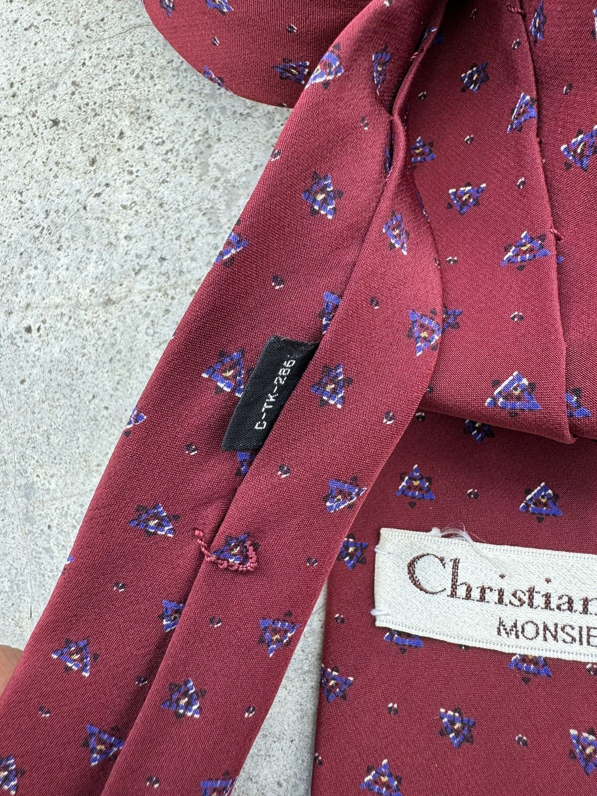 Christian Dior Monsieur × Dior Vintage Christian Dior Necktie Red Size ONE SIZE - 4 Thumbnail