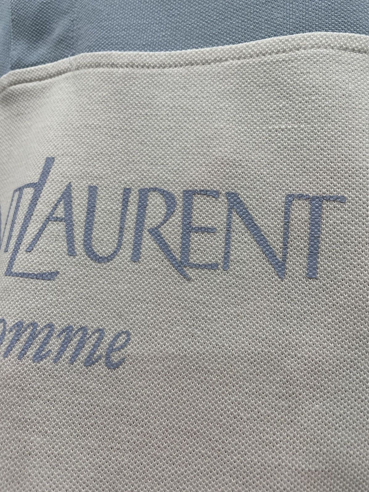 Yves Saint Laurent YSL Yves Saint Laurent Big Logo Polo T Shirt Tee Size US XL / EU 56 / 4 - 12 Thumbnail