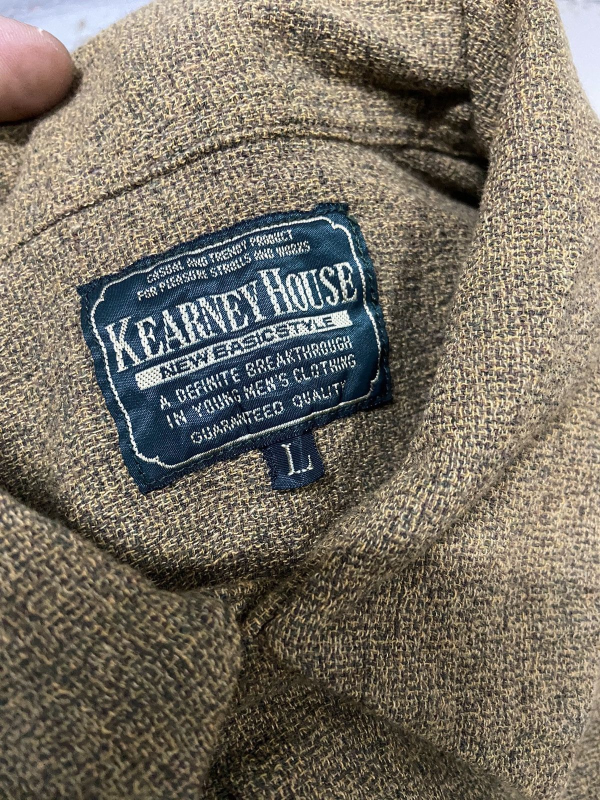 Vintage KEARNEY HOUSE NEW BASIC STYLE BUTTON UP SHIRT Size US L / EU 52-54 / 3 - 7 Thumbnail