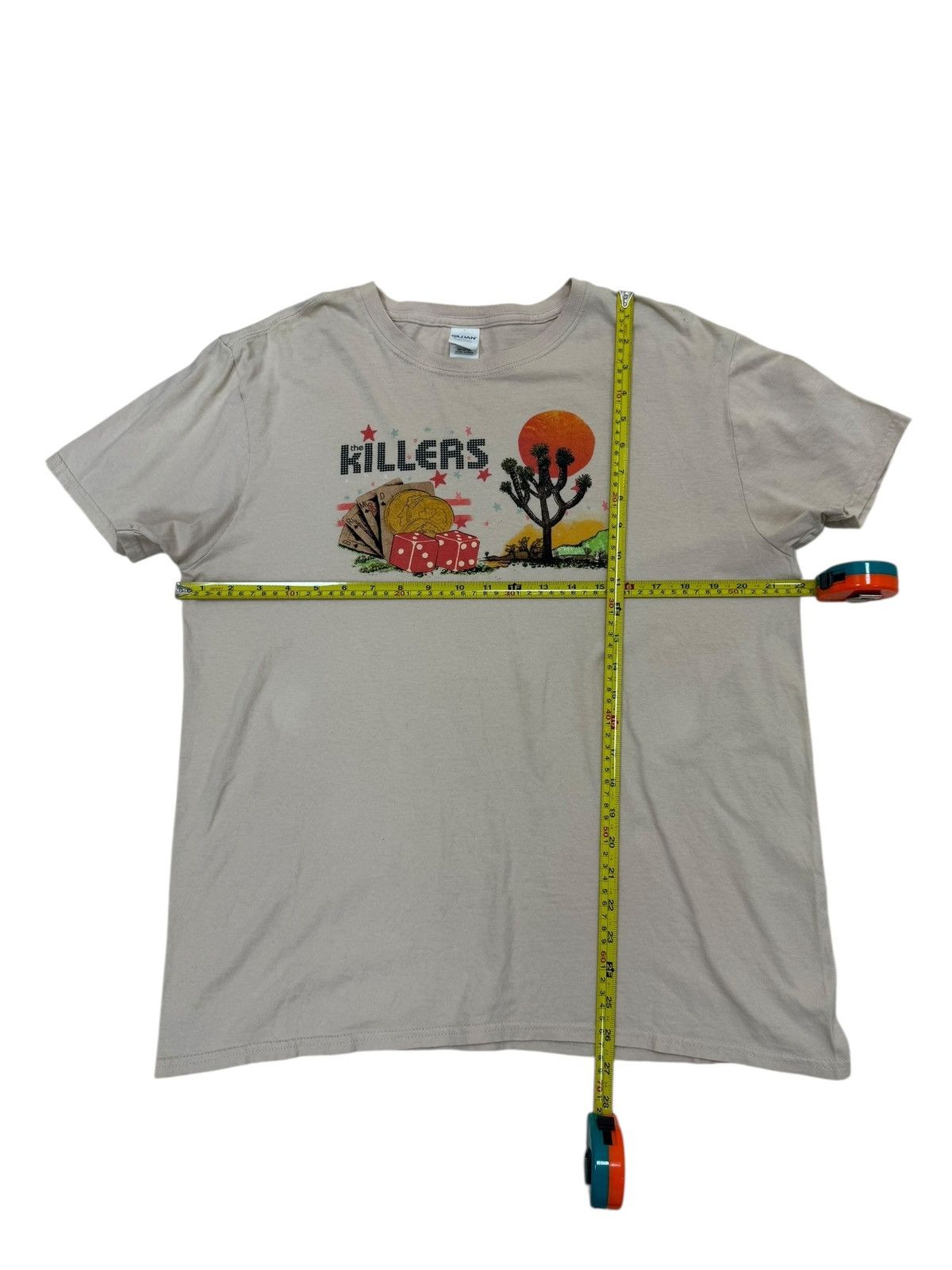 Band Tees VINTAGE Y2K THE KILLERS DESSERT LAS VEGAS JOSHUA TREE TEE Size US L / EU 52-54 / 3 - 3 Thumbnail