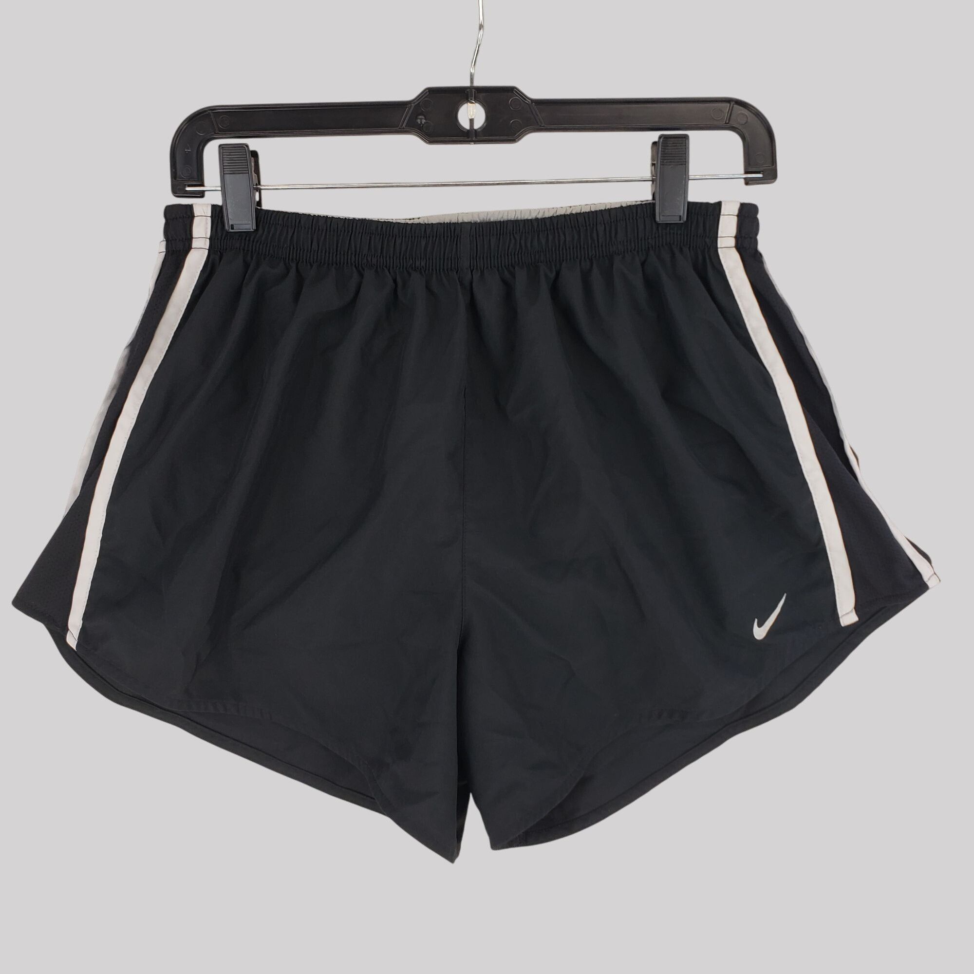 Nike Nike Dri-Fit Womens Black Running Shorts Elastic Waistband S Size 34" / US 12 / IT 48 - 1 Thumbnail