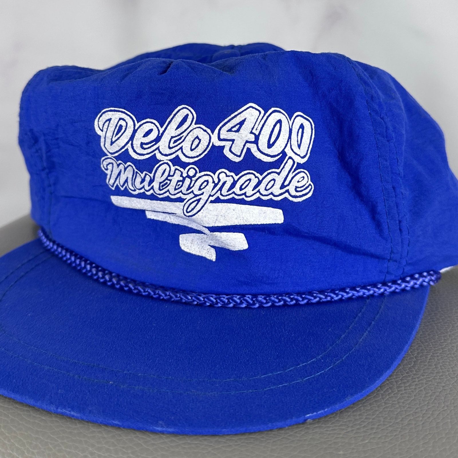 Vintage Vintage Delo 400 Multigrade Blue Hat Size ONE SIZE - 2 Thumbnail