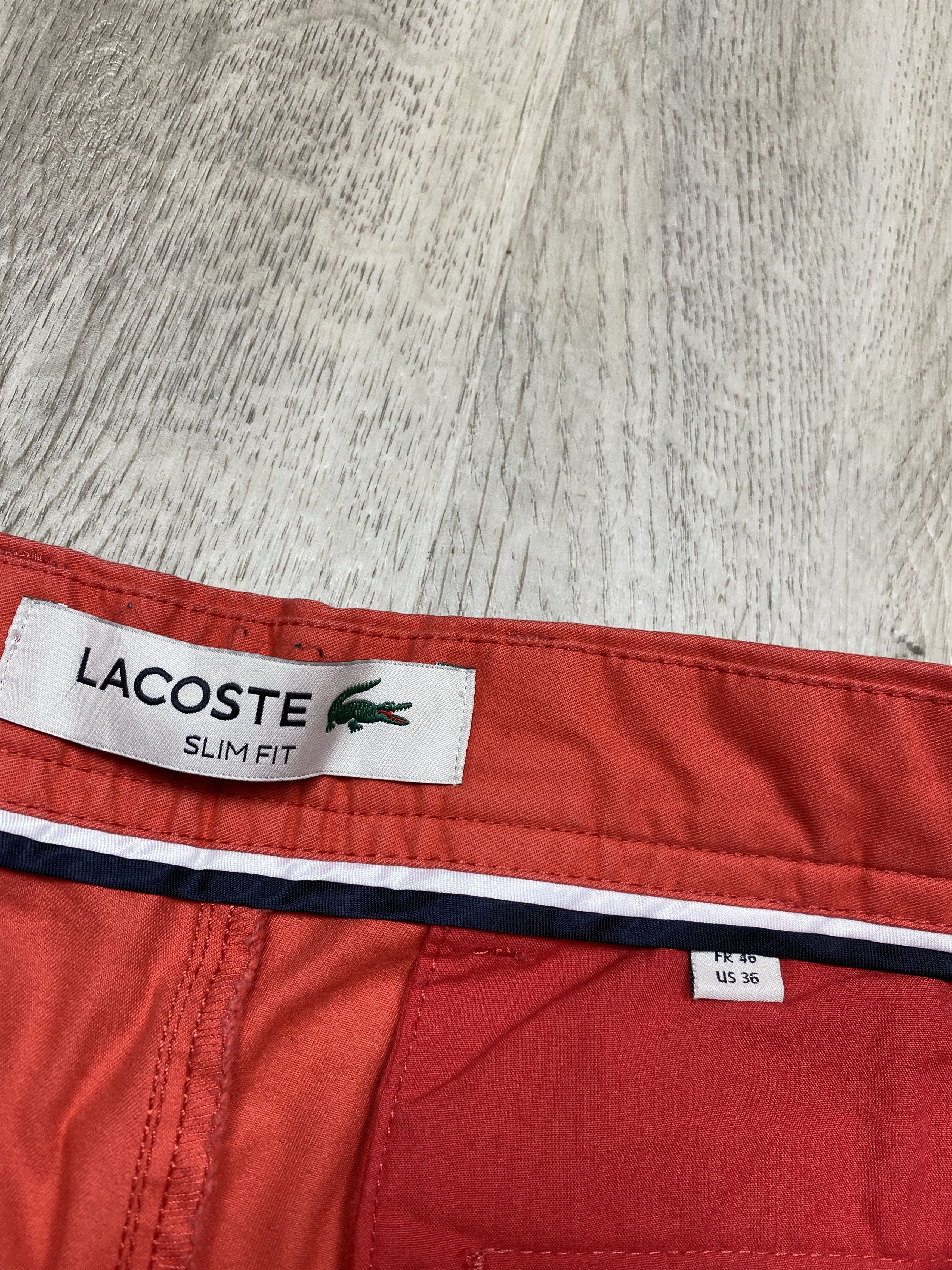 Lacoste × Vintage Lacoste Vintage Mens Chino Pants Slim Fit Size US 36 / EU 52 - 6 Thumbnail