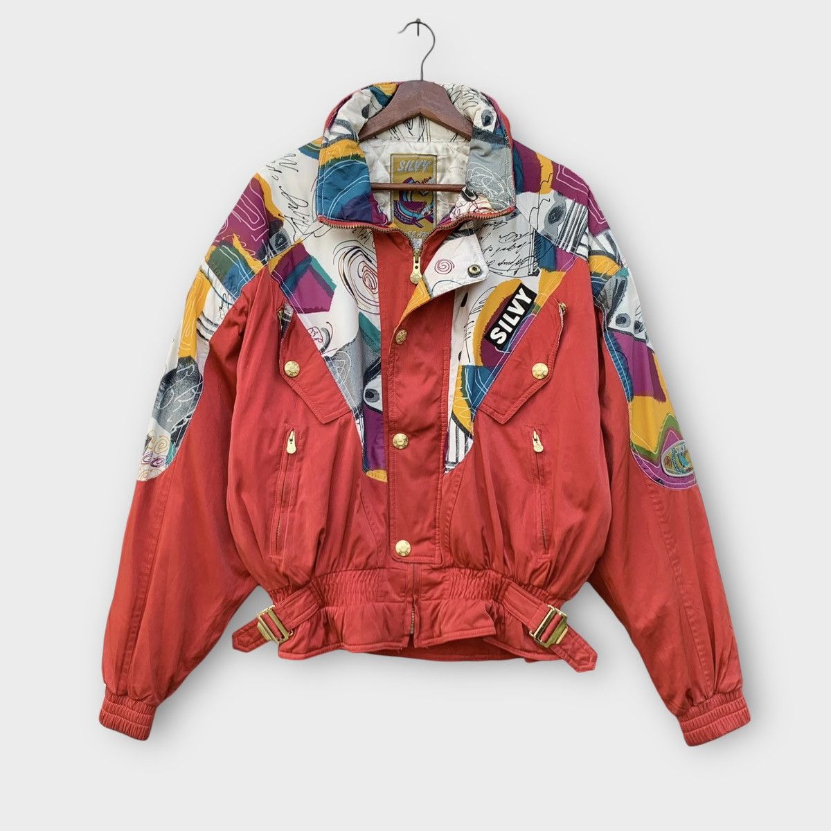 Vintage Vintage Silver Ski Jacket Size US L / EU 52-54 / 3 - 1 Thumbnail