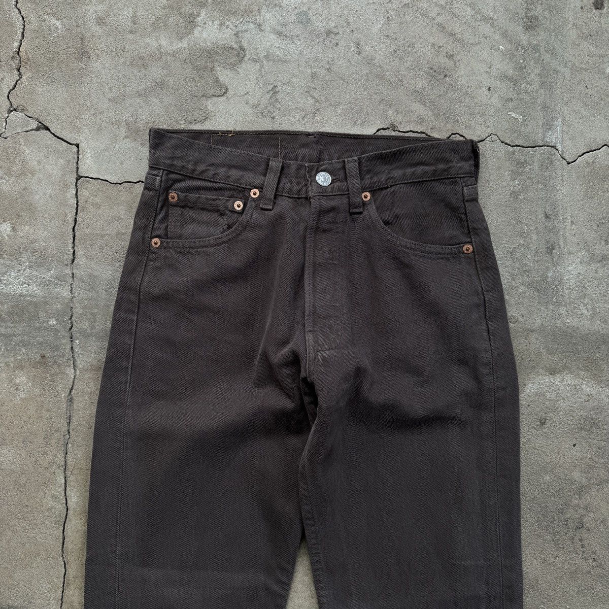 Levi's Vintage Levis 501 USA Brown Denim Size 27" / US 4 / IT 40 - 4 Thumbnail
