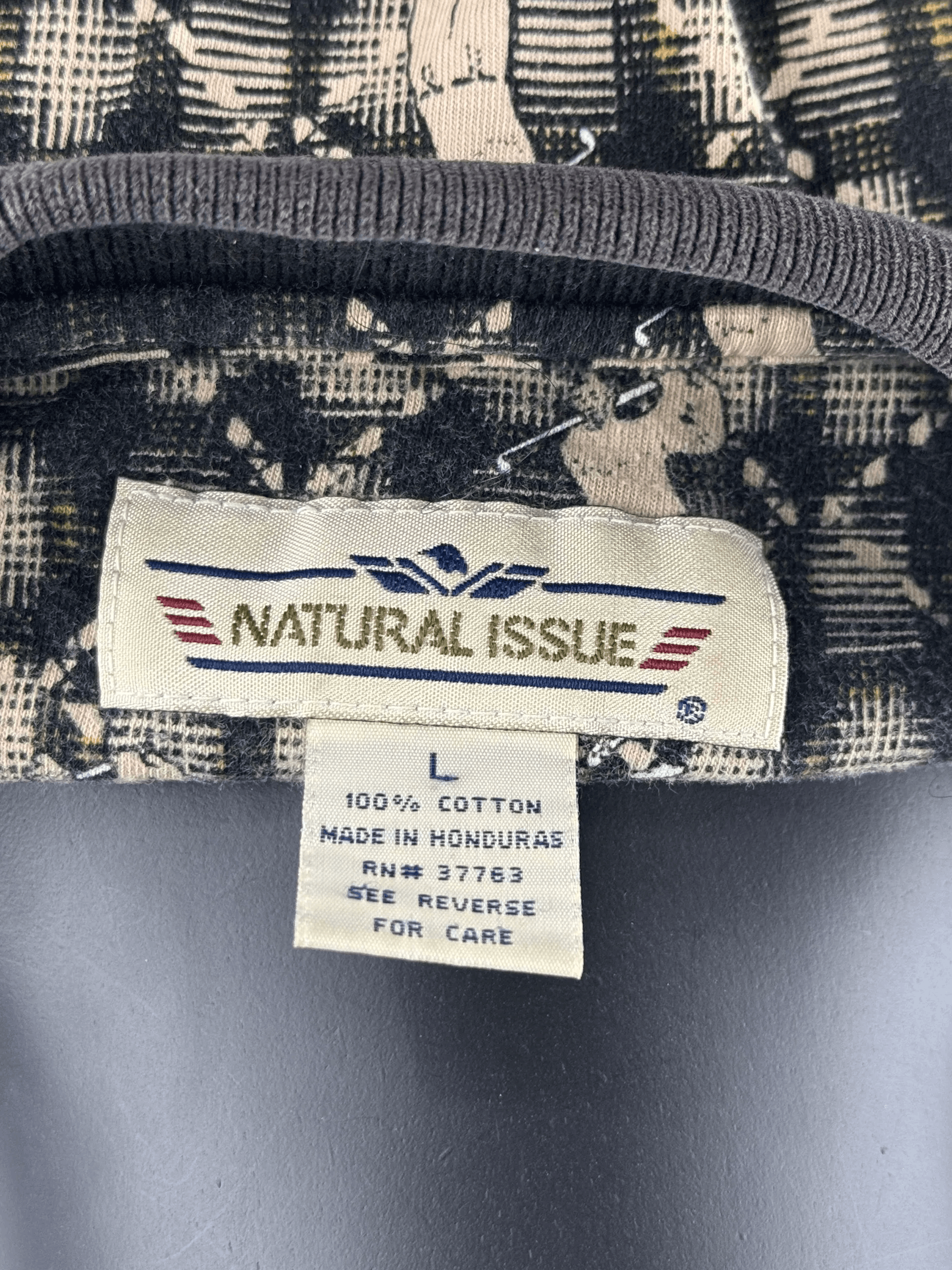 Natural Issue VTG Natural Issue Golfer Diamond Geometric All-Over Print Size US L / EU 52-54 / 3 - 4 Thumbnail