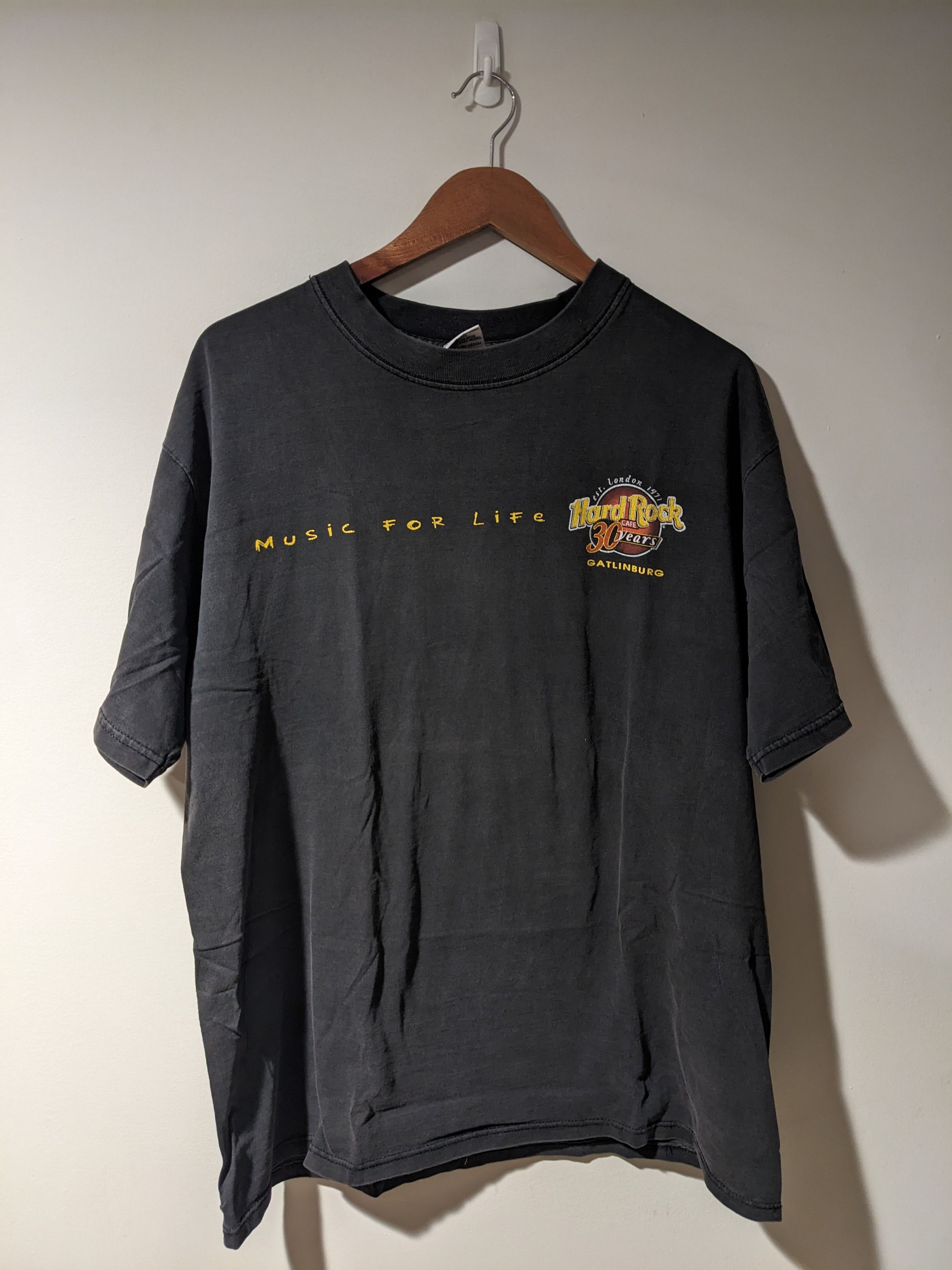 Hard Rock Cafe × Vintage Vintage 90s Hard Rock Cafe Music for Life Gatlinburg T-Shirt Size US L / EU 52-54 / 3 - 1 Thumbnail