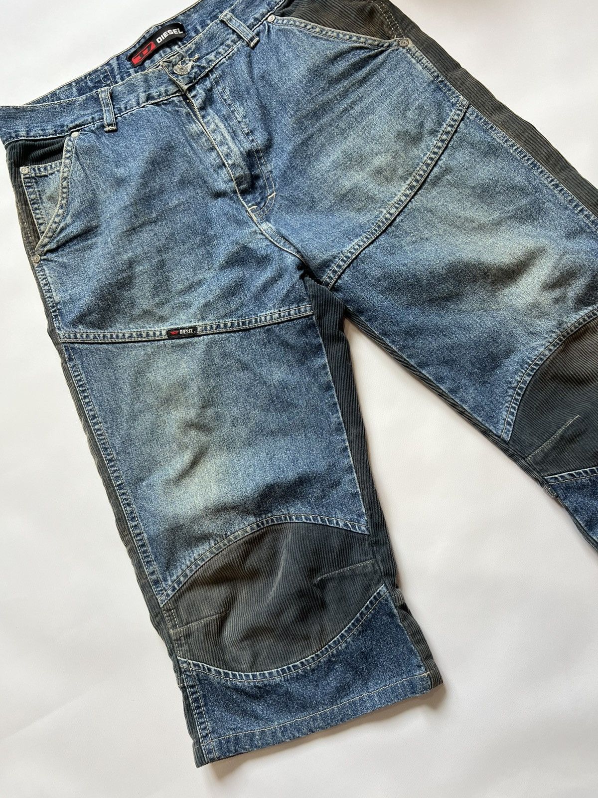 Diesel Vintage Diesel Breeches Corduroy Blue Brown Shorts Pants Size US 32 / EU 48 - 3 Thumbnail