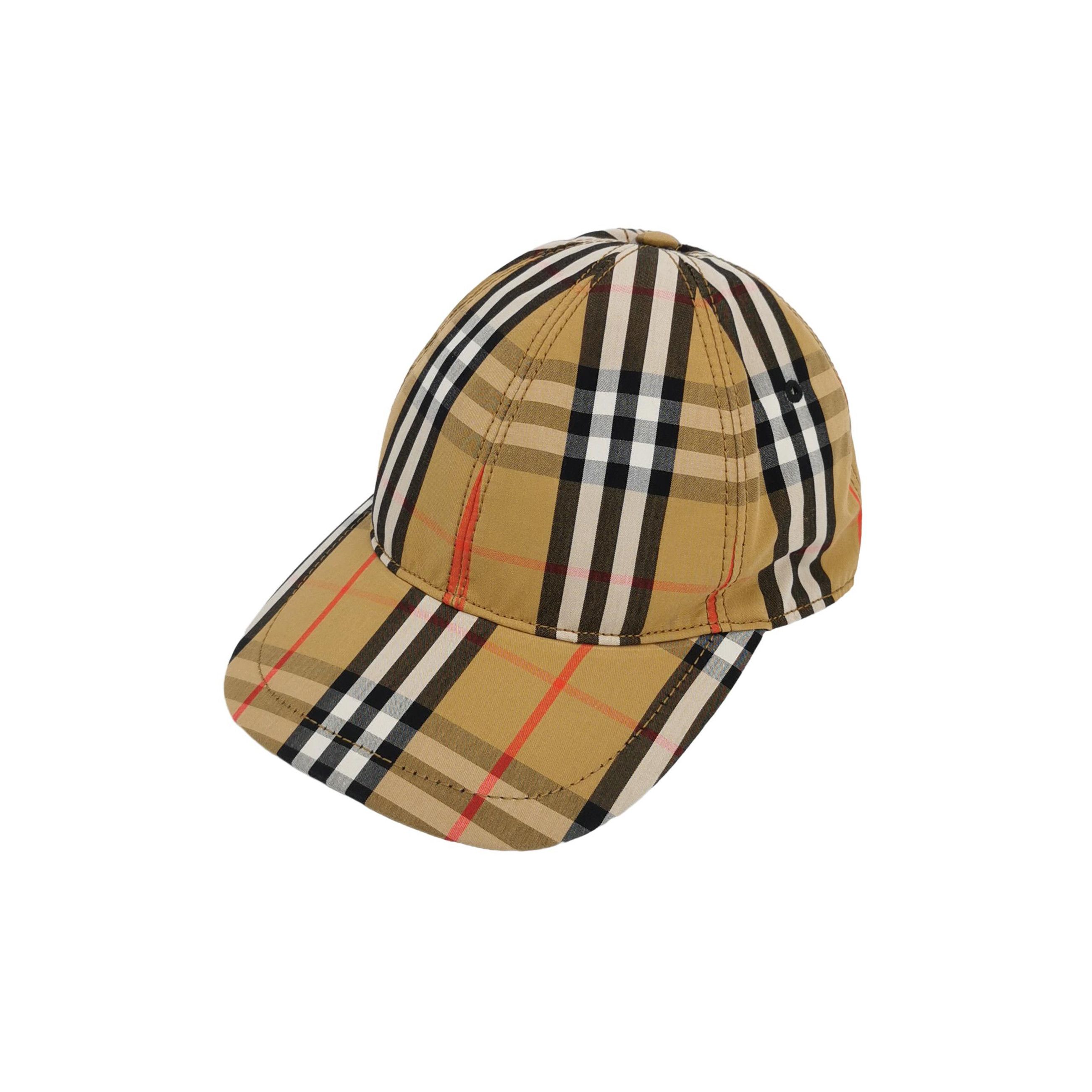 Burberry Burberry Check Cotton Baseball Cap Size S Size ONE SIZE - 1 Thumbnail