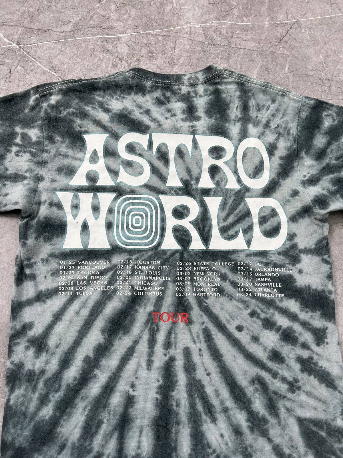 Travis Scott Travis Scott Astro World Tour Tee TIE DYE Size US S / EU 44-46 / 1 - 9 Thumbnail